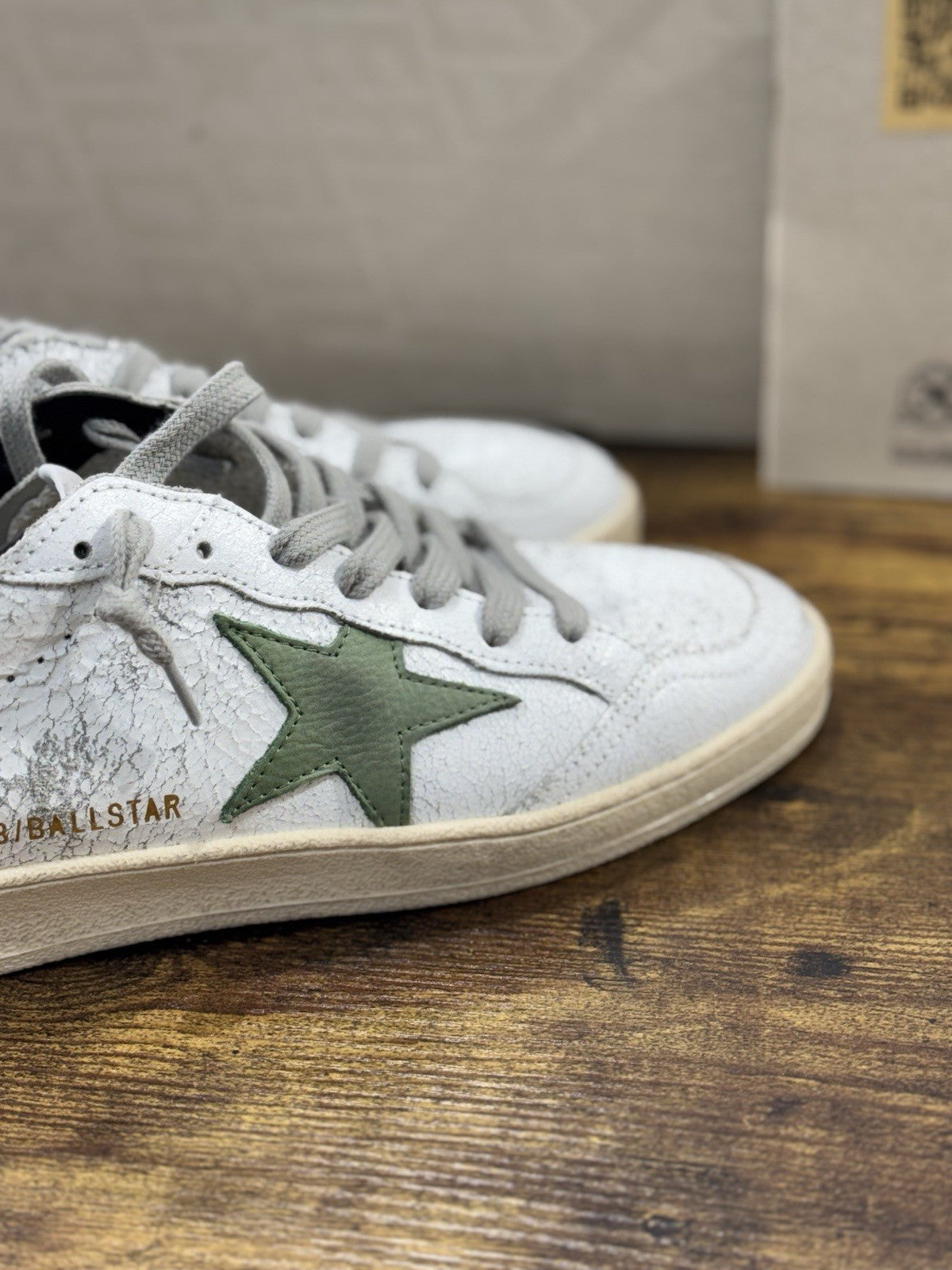 Golden Goose Ball Star Sneaker Uomo White Green Luxury Casual Golden Goose 40
