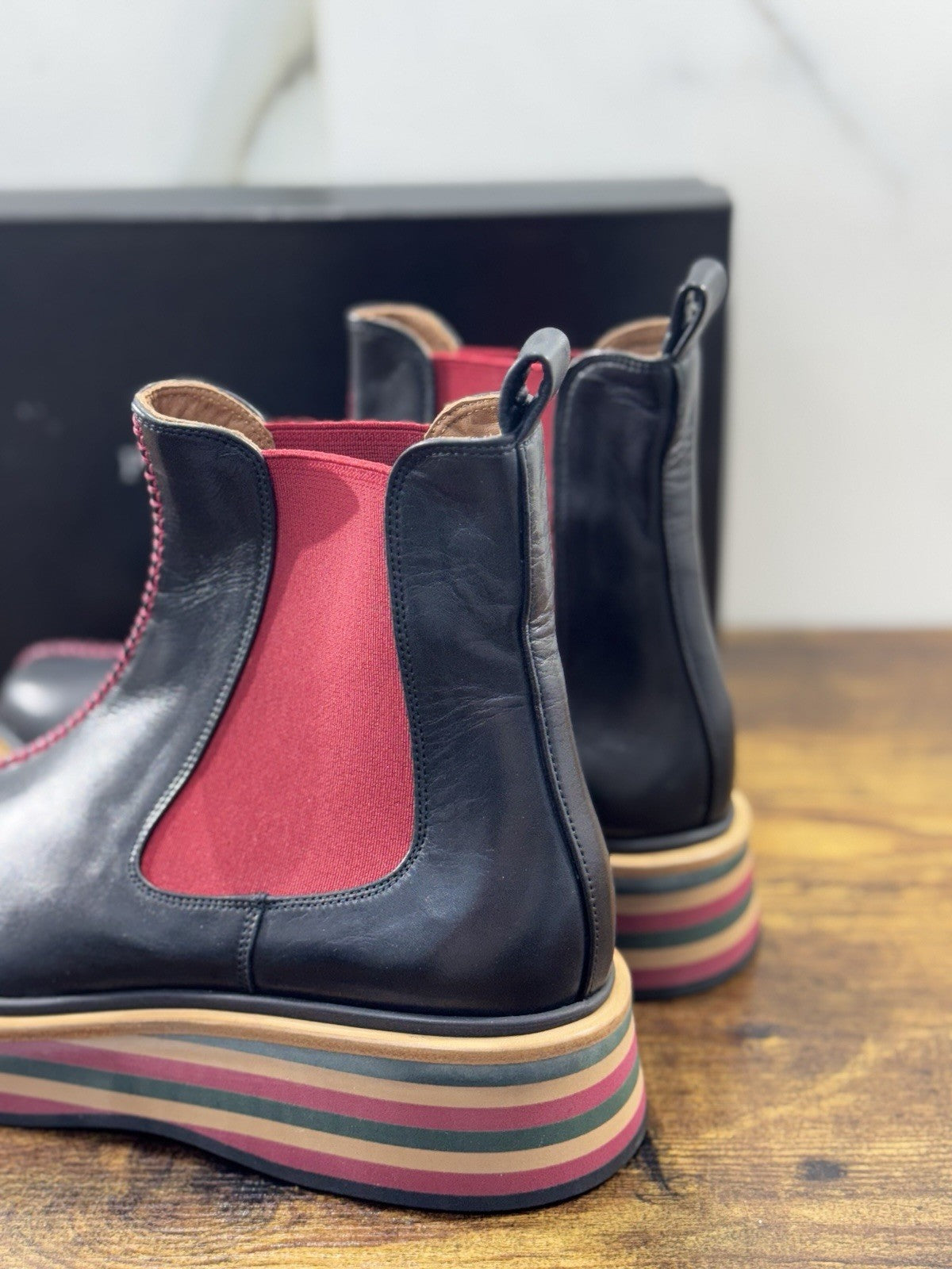 Pons Quintana Chelsea Boot Donna Pelle Nera Casual Woman 40