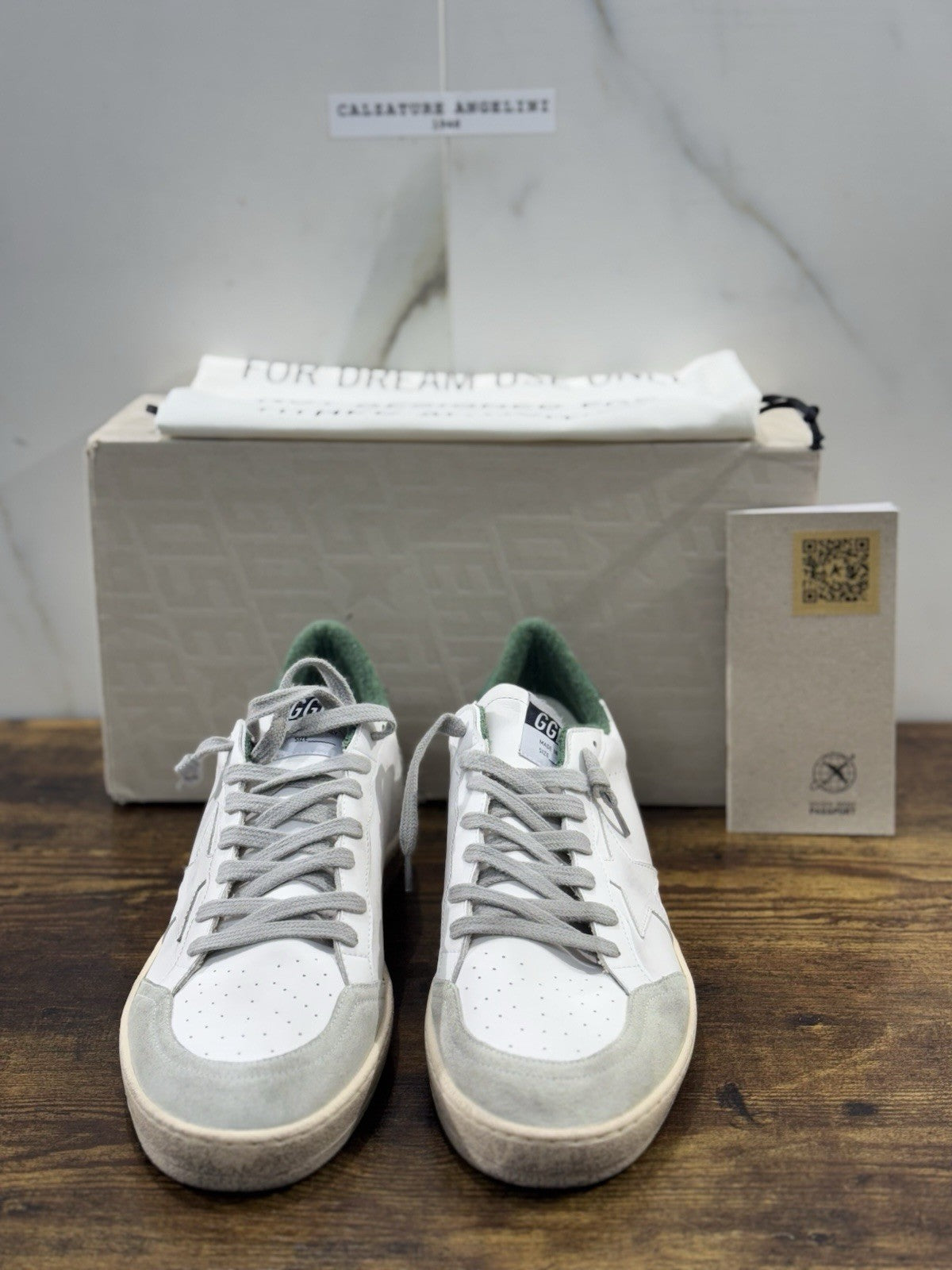 Golden Goose Ball Star Sneaker Uomo White Green Luxury Casual Golden Goose 40