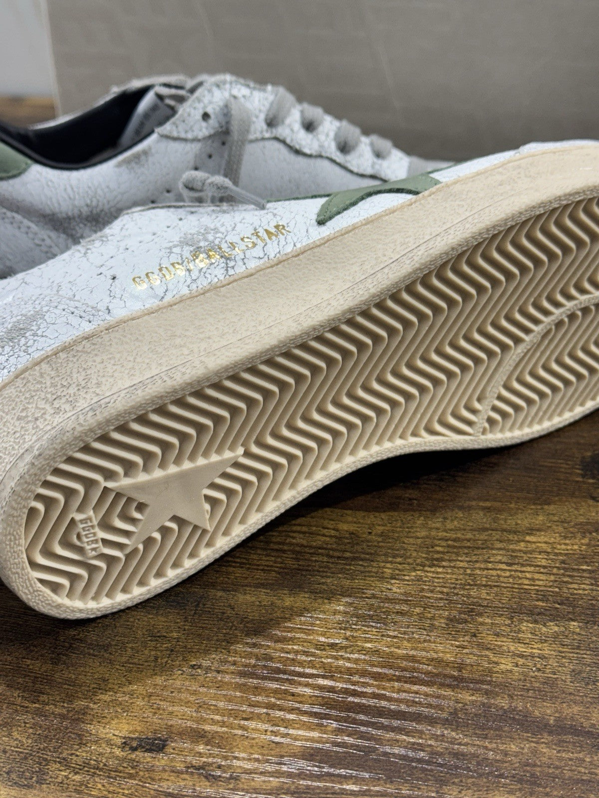 Golden Goose Ball Star Sneaker Uomo White Green Luxury Casual Golden Goose 40