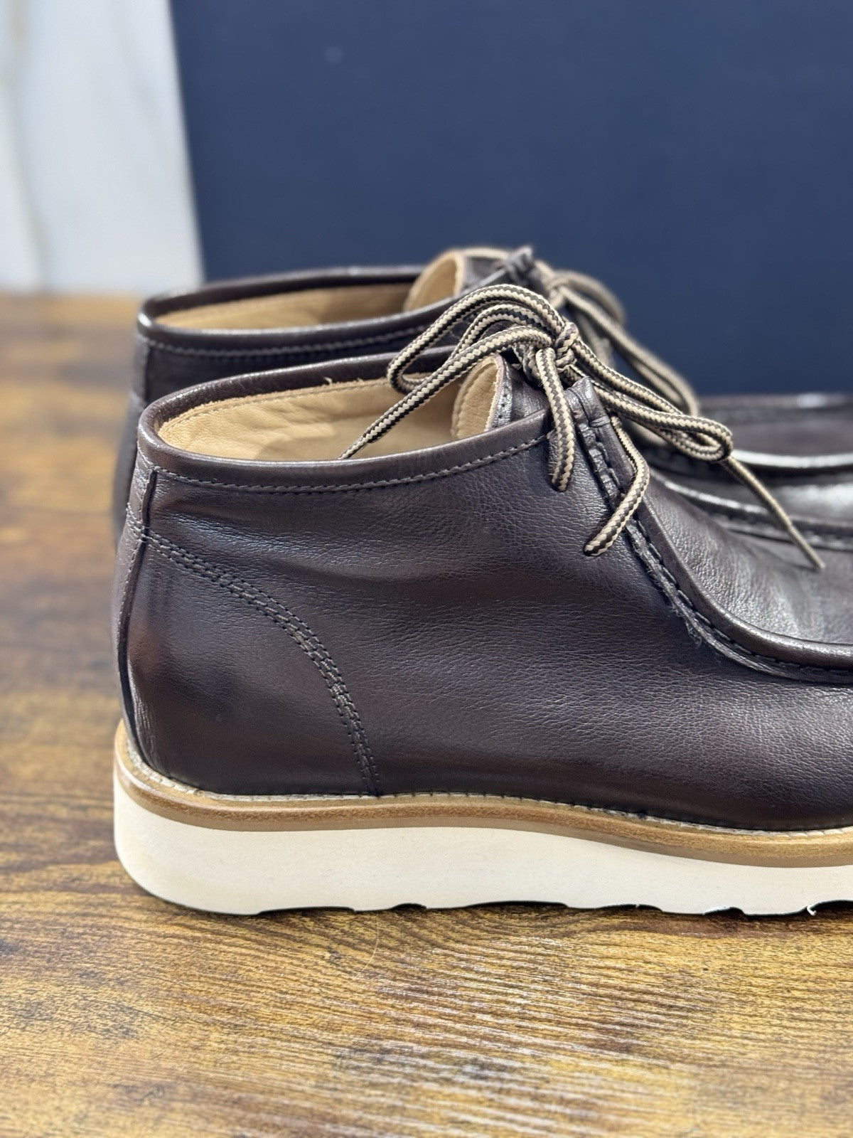 Seboy’s Polacco Ingegniere Uomo Pelle Marrone Fondo Vibram Extra Light 40