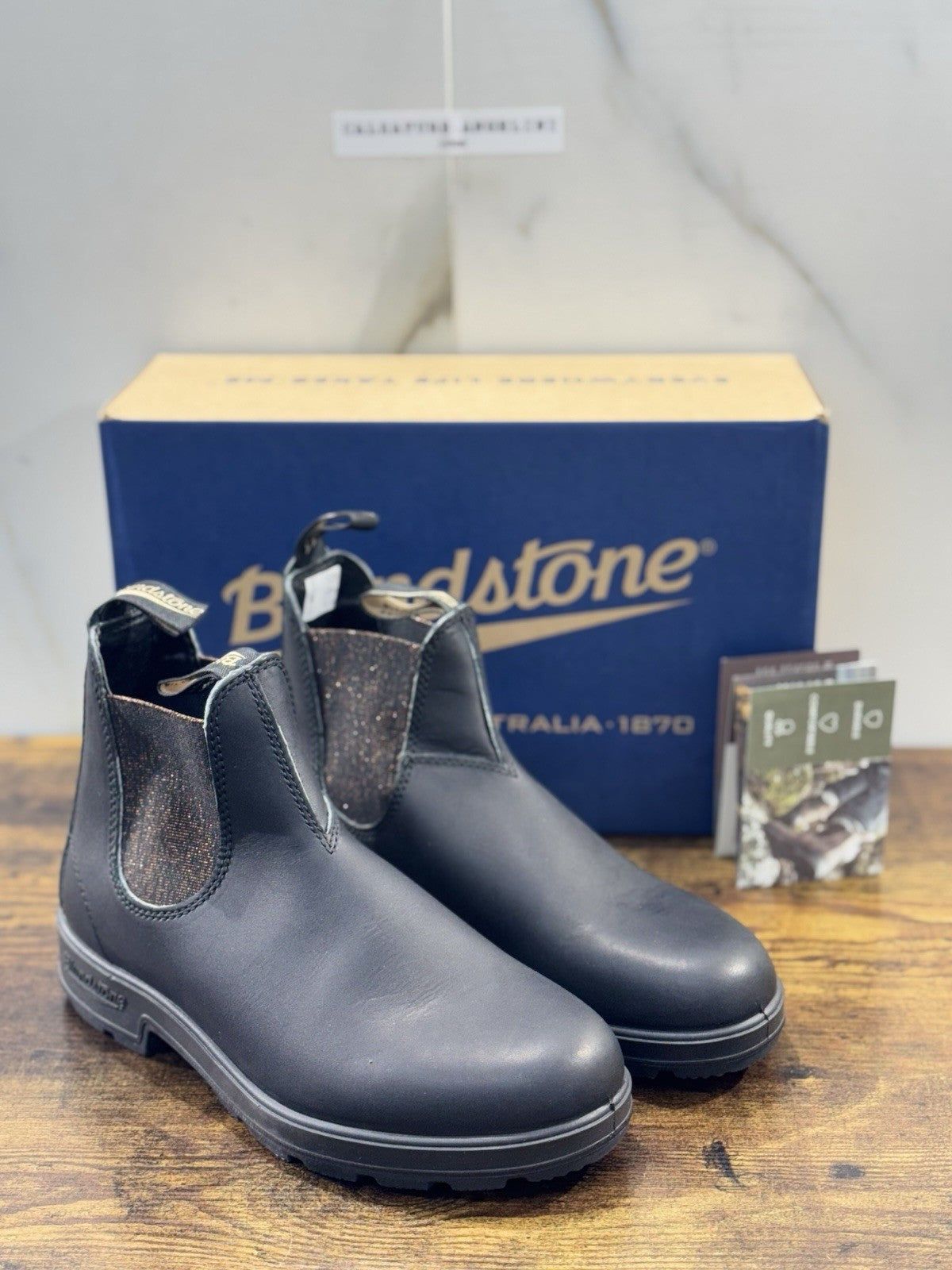 Blundstone Donna Chelsea Boot Pelle Nero 1924 Casual 40