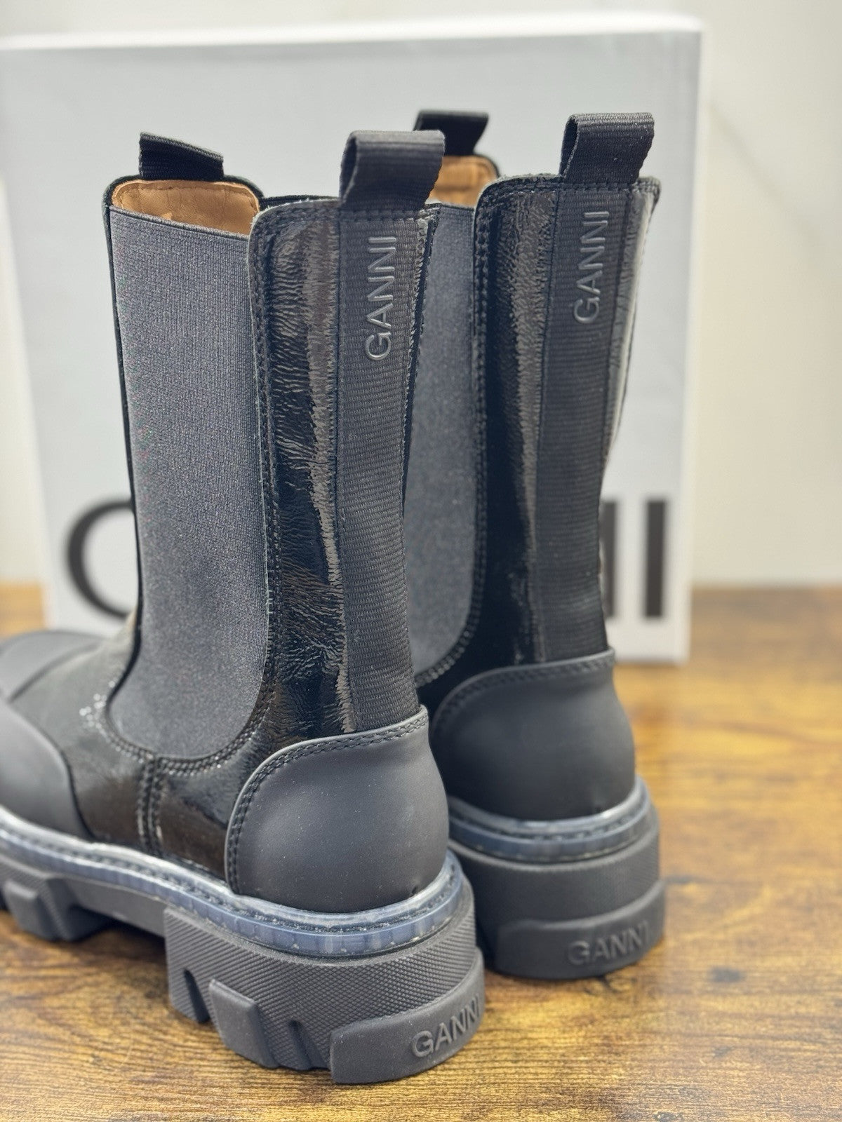 Ganni Chelsea Boot Donna Pelle Nero Causal Boot Donna Ganni 39