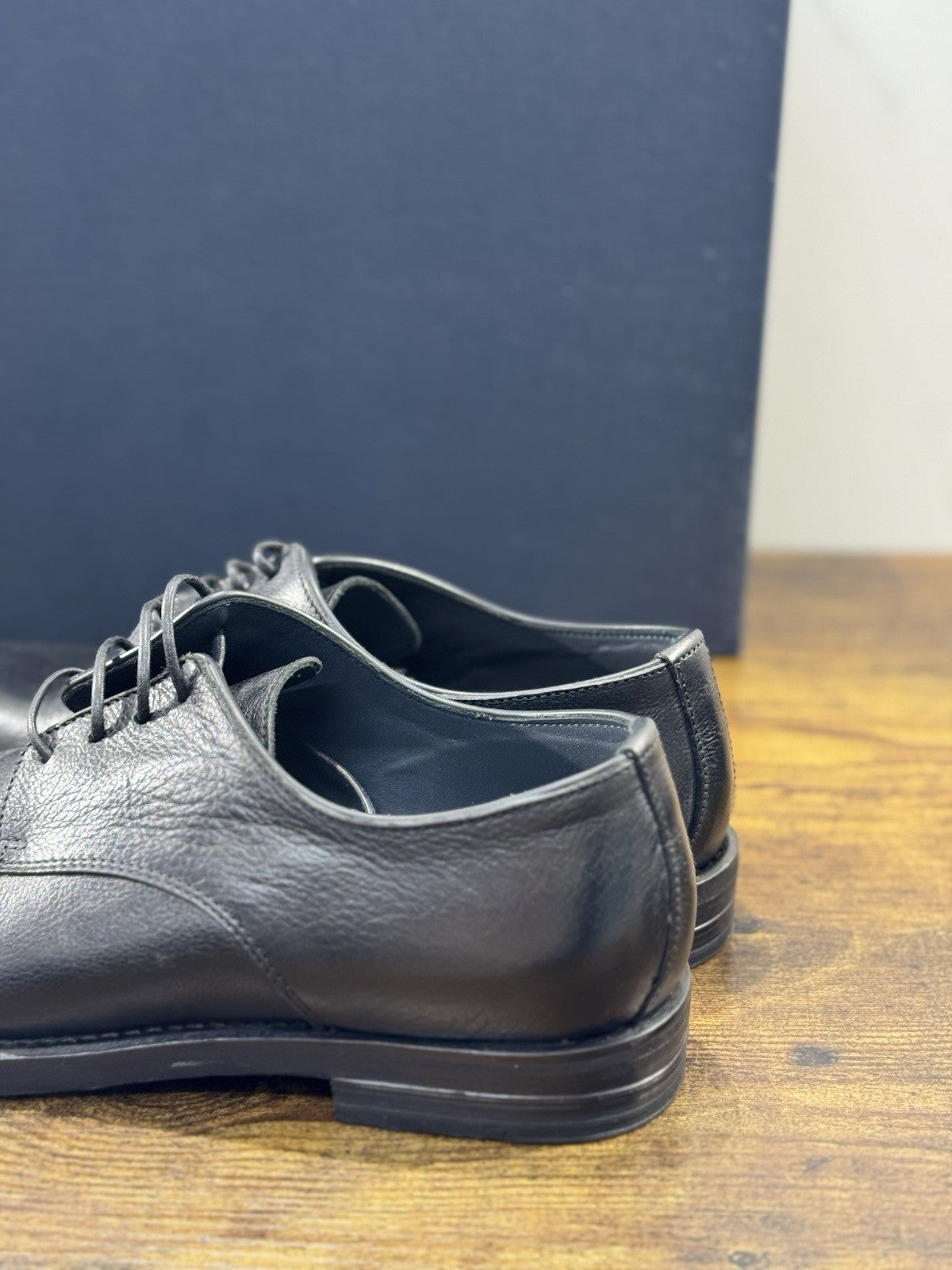 Seboy’s Scarpa Derby Uomo Pelle Nero Casual Men Shoes 40