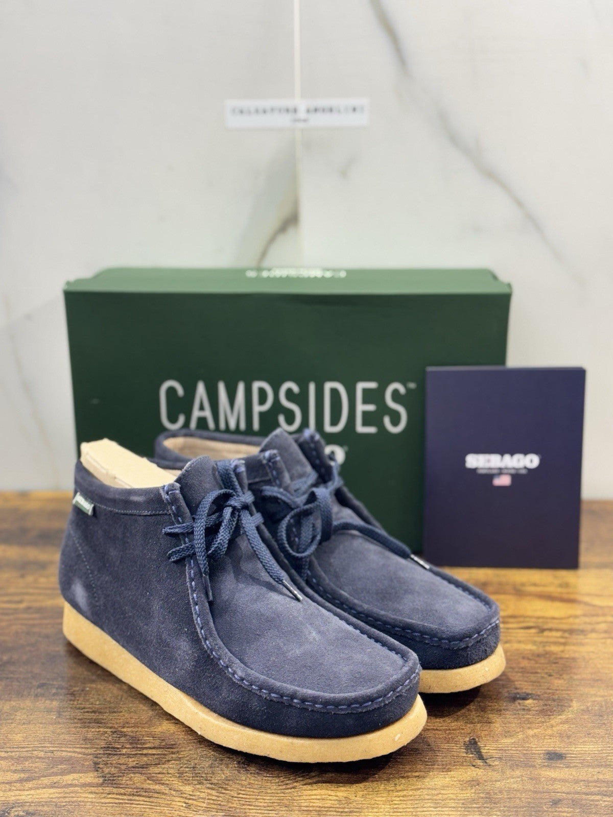 Sebago Koala Mid Pelle Suede Blu Scarpa Uomo Icon Sebago 42