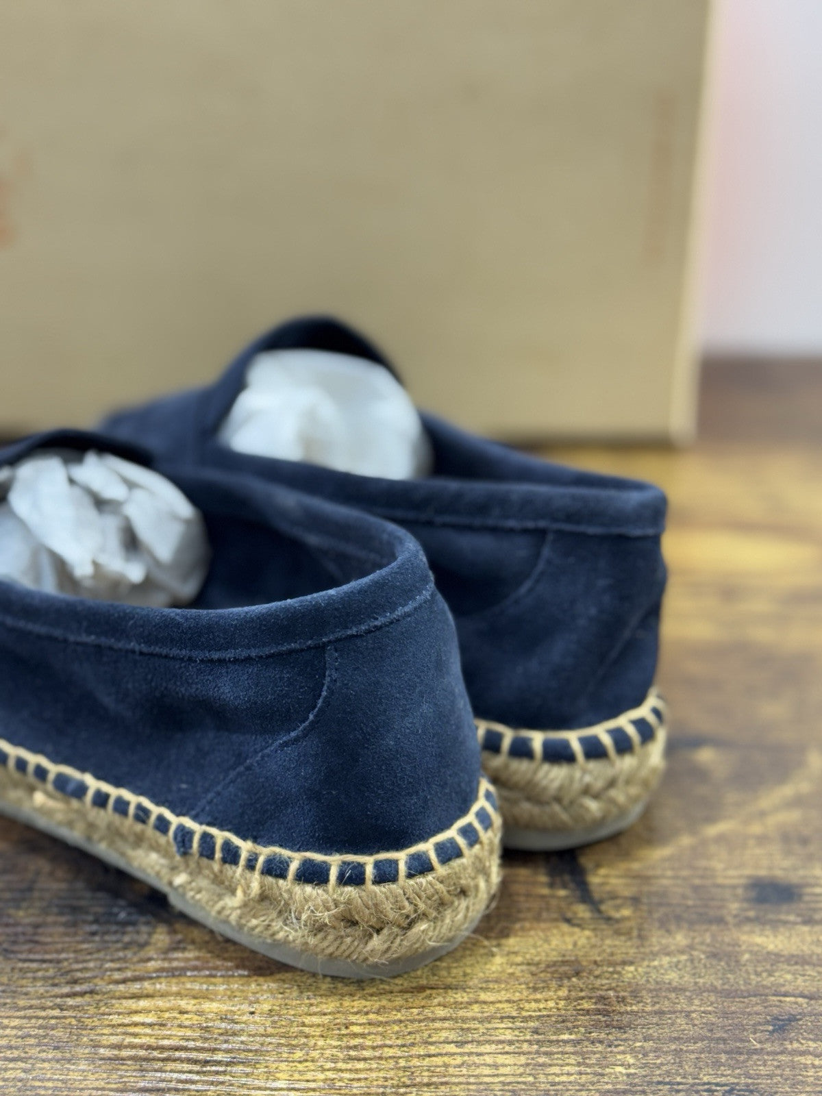 Castagner Espadrillas Uomo Mocassino Suede Blu Original 40