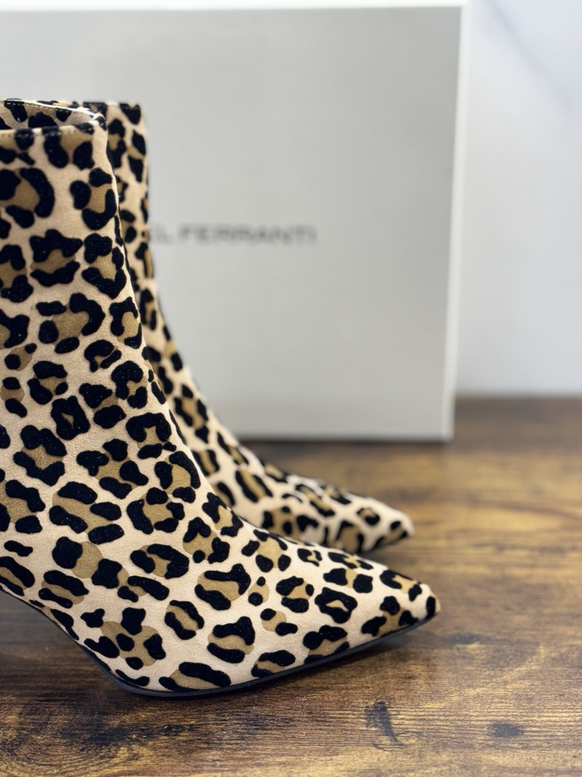 Isabel Ferranti Stivaletto Donna Leopard Made In Italy 39