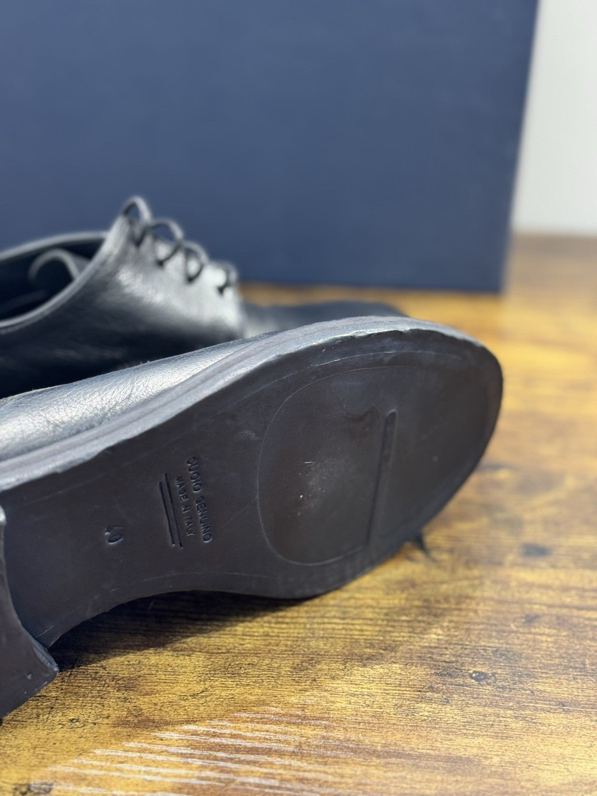 Seboy’s Scarpa Derby Uomo Pelle Nero Casual Men Shoes 40