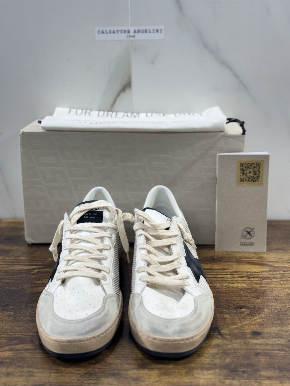 Golden Goose Ball Star Sneaker Uomo White Black Luxury Casual Golden Goose 44