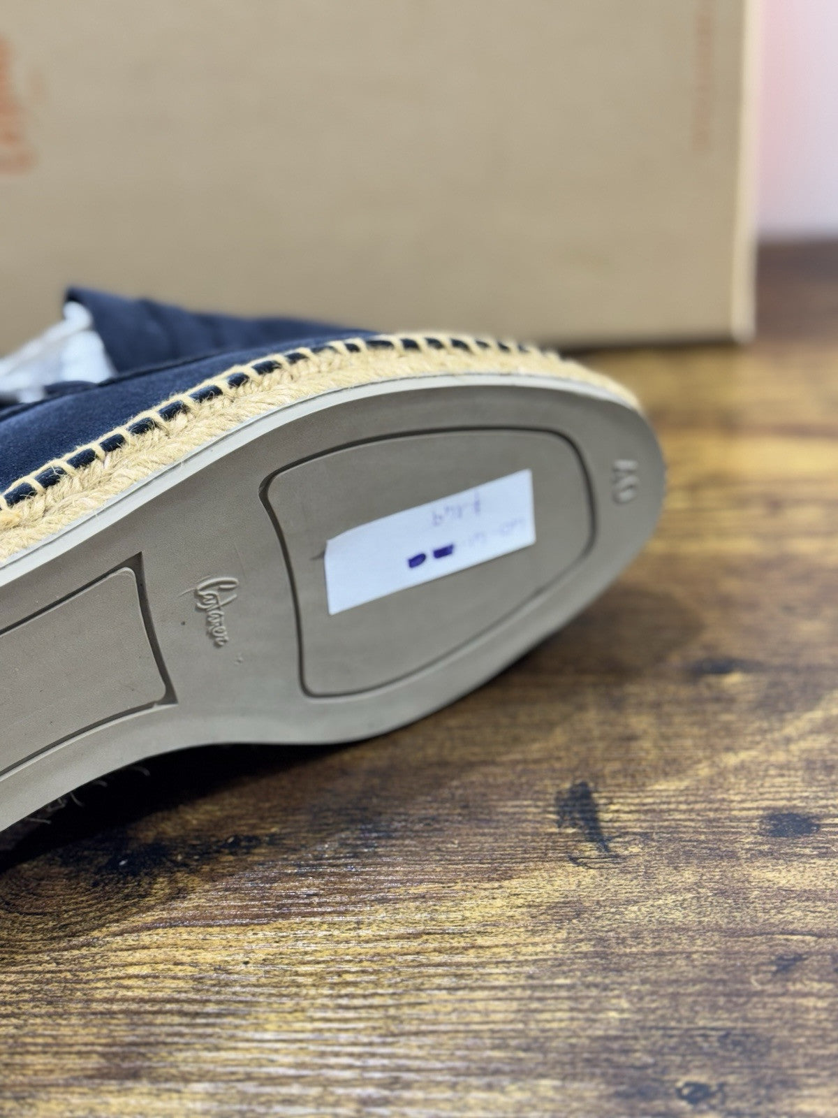 Castagner Espadrillas Uomo Mocassino Suede Blu Original 40