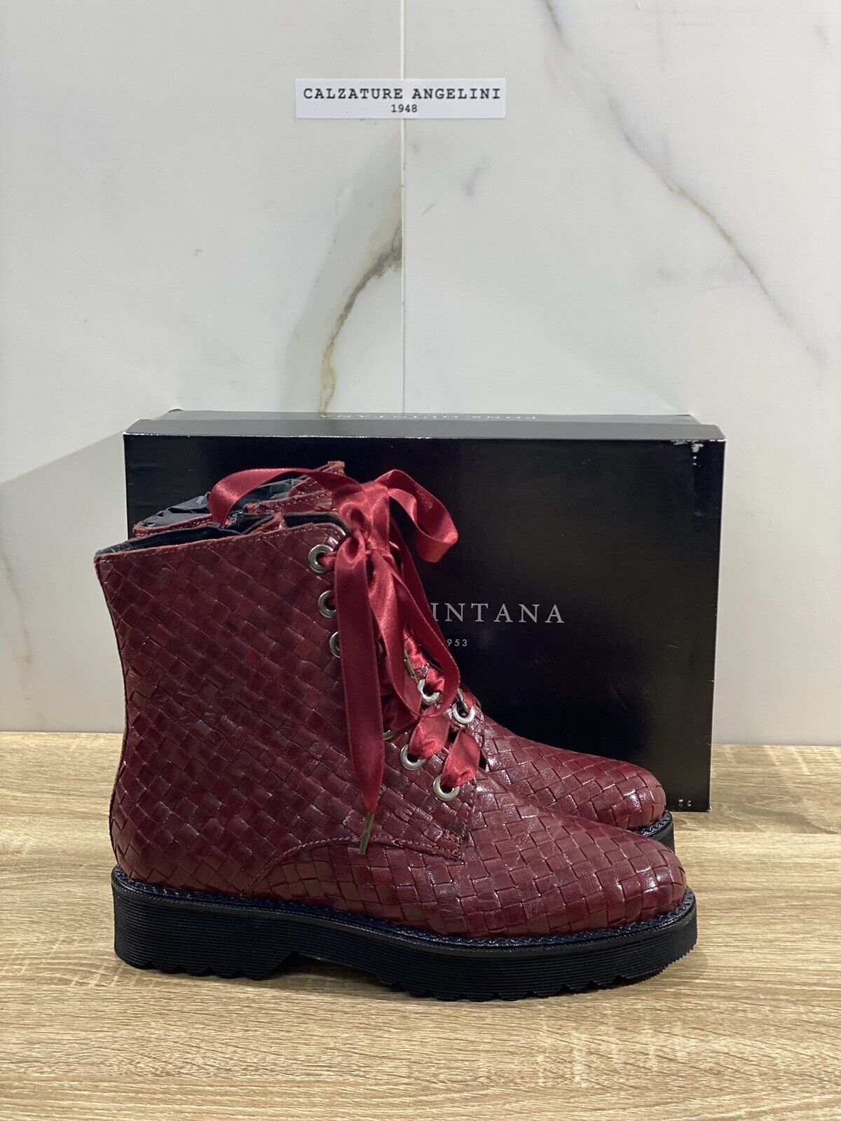 Stivaletto sales rosso pelle