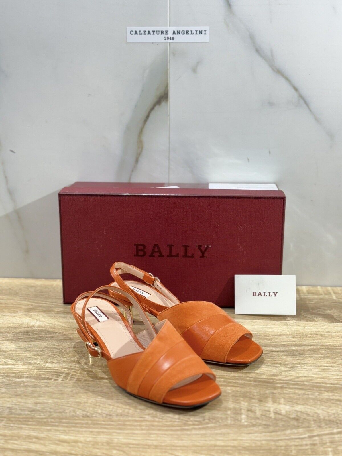 Bally Sandalo Donna Pelle Arancio Luxury Woman Bally Sandal 37