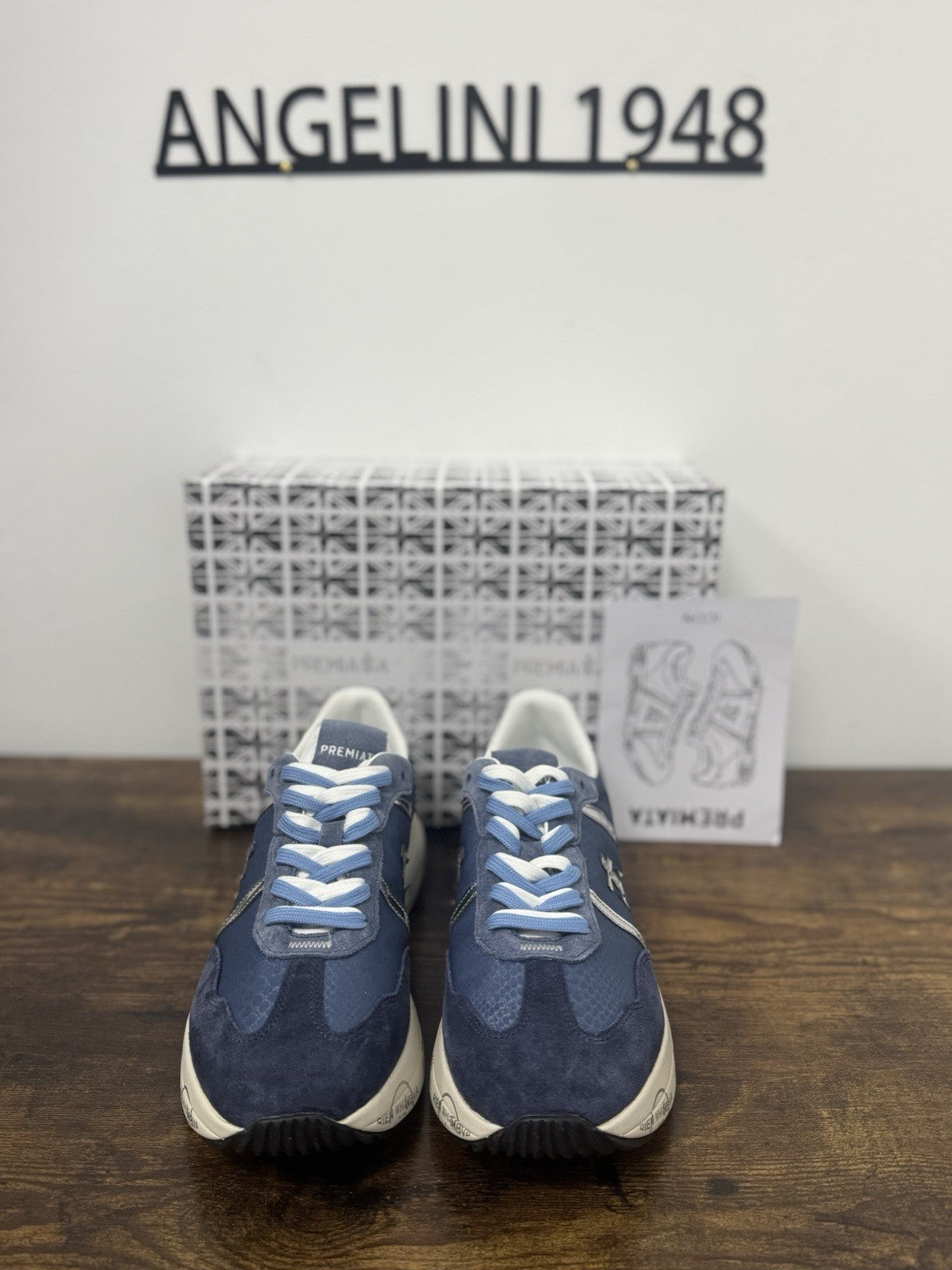 Premiata Cassie  Sneaker Pelle Suede Blu    Casual Premiata Donna 37