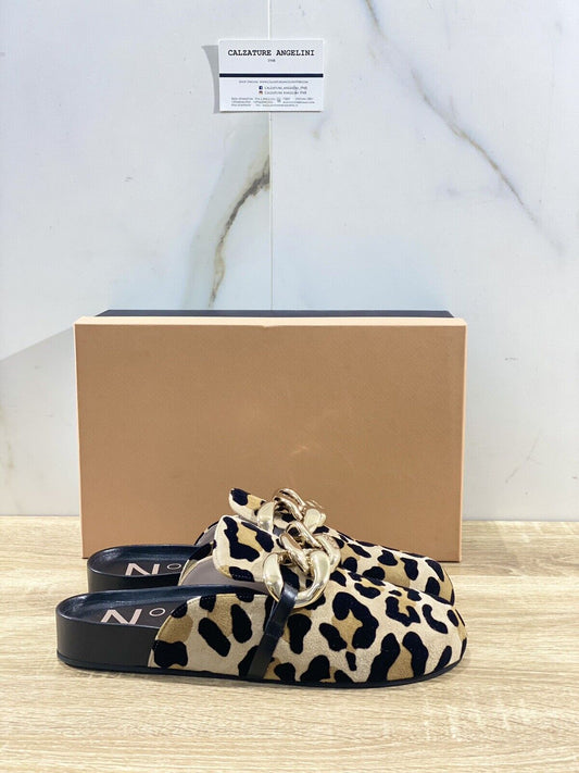 N21 Scarpa Donna Slippers Leopard Luxury Woman Shoes N21 40