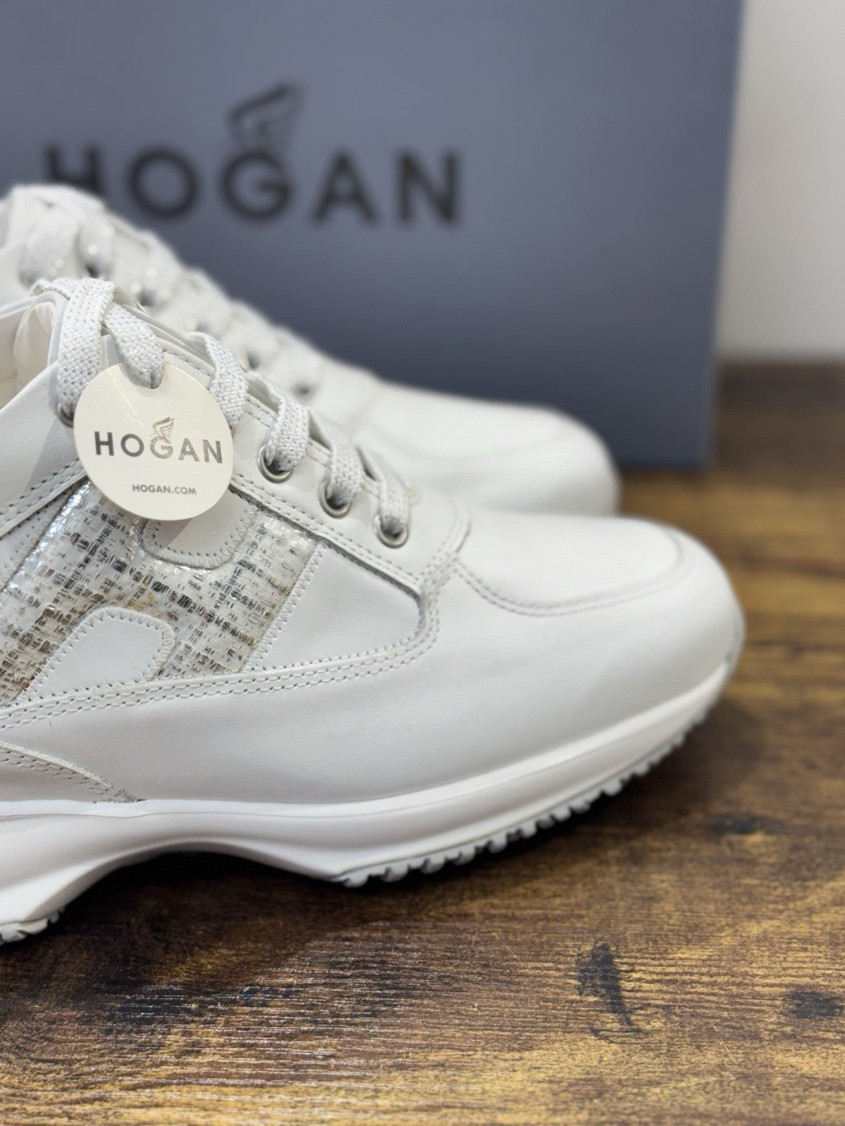 Hogan Interactive Pelle Argento Bianca   Casual Hogan Donna 39