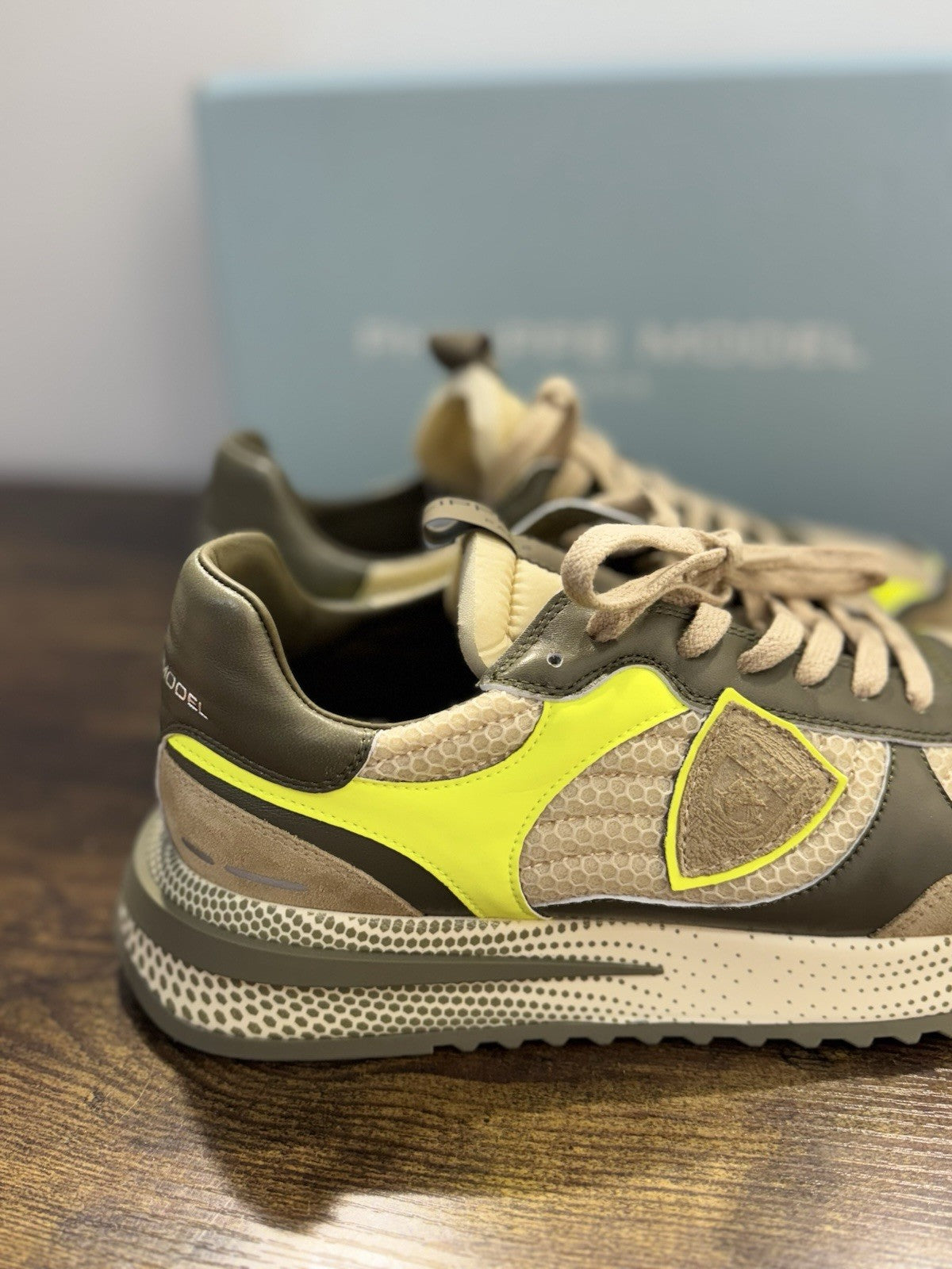 Philippe Model Olympique Low  Sneaker Pelle Militare       Casual Uomo 43