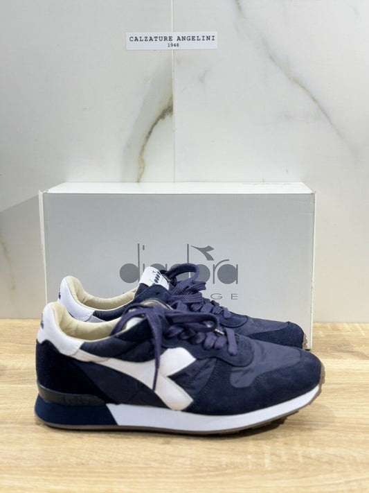 Diadora Heritage Sneaker Uomo Camaro H S W Core   Pelle  Blu  Casual Sneaker 41