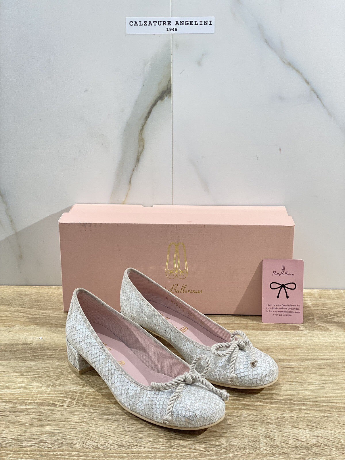 Pretty Ballerinas Scarpa Donna Pelle Argento Casual Ballerina Donna 38.5
