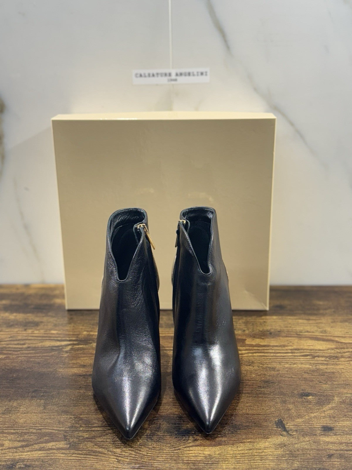 Ninalilou Stivaletto Donna Pelle Nero Con Tacco Luxury Boot 37
