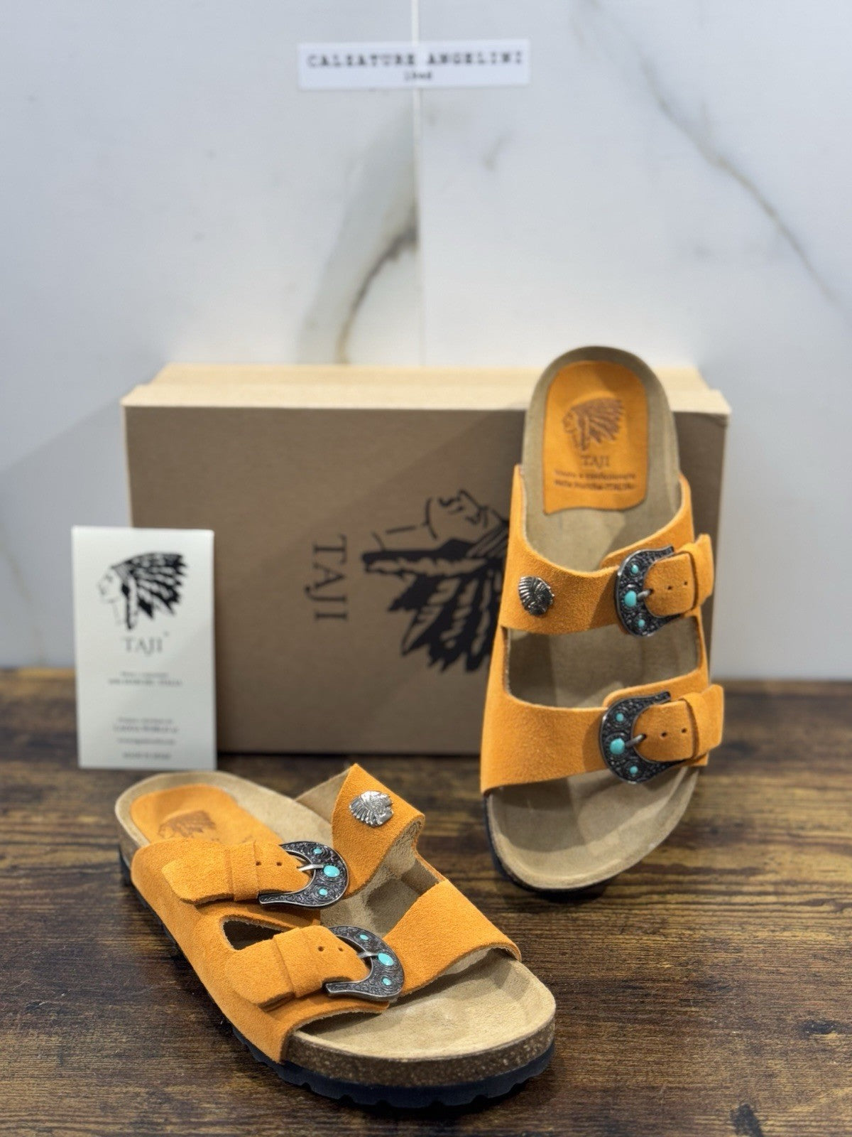 Taji Ciabatta  Donna Suede Marrone  Icon Taji  Donna 38