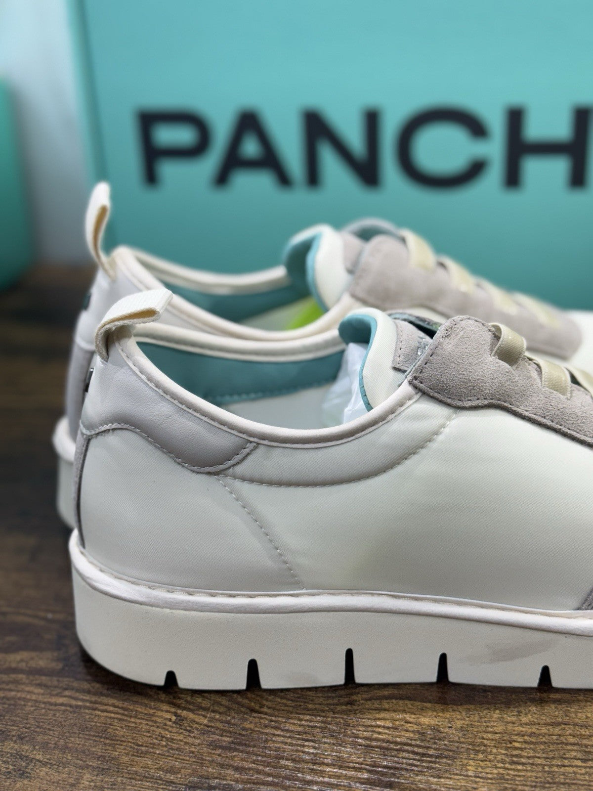 Panchic Slip On Scarpa Suede Nylon Ghiaccio Casual Uomo 42