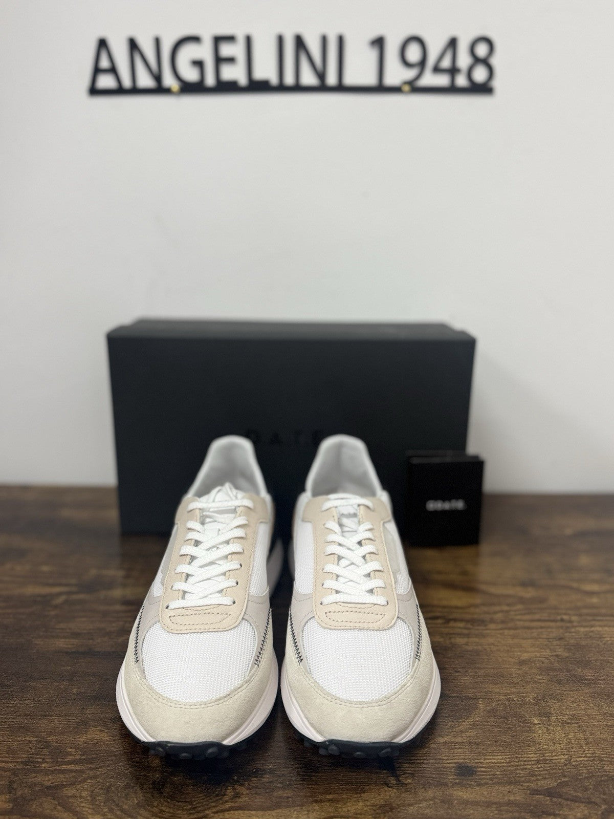 D.a.t.e. Lampo Dragon  Sneaker Pelle Bianca Cuoio Casual Uomo 39