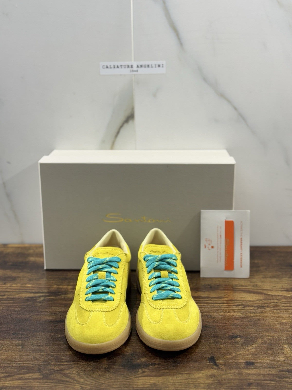 Santoni Sneaker Suede Green Luxury Santoni Scarpe Donna 35