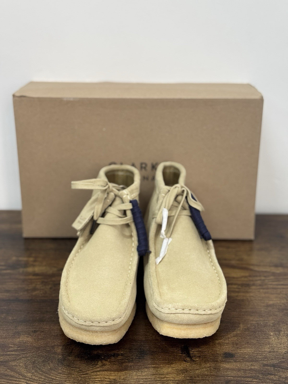 Clarks Wallabee Boot  Icon Suede Paple   Casual Uomo 44