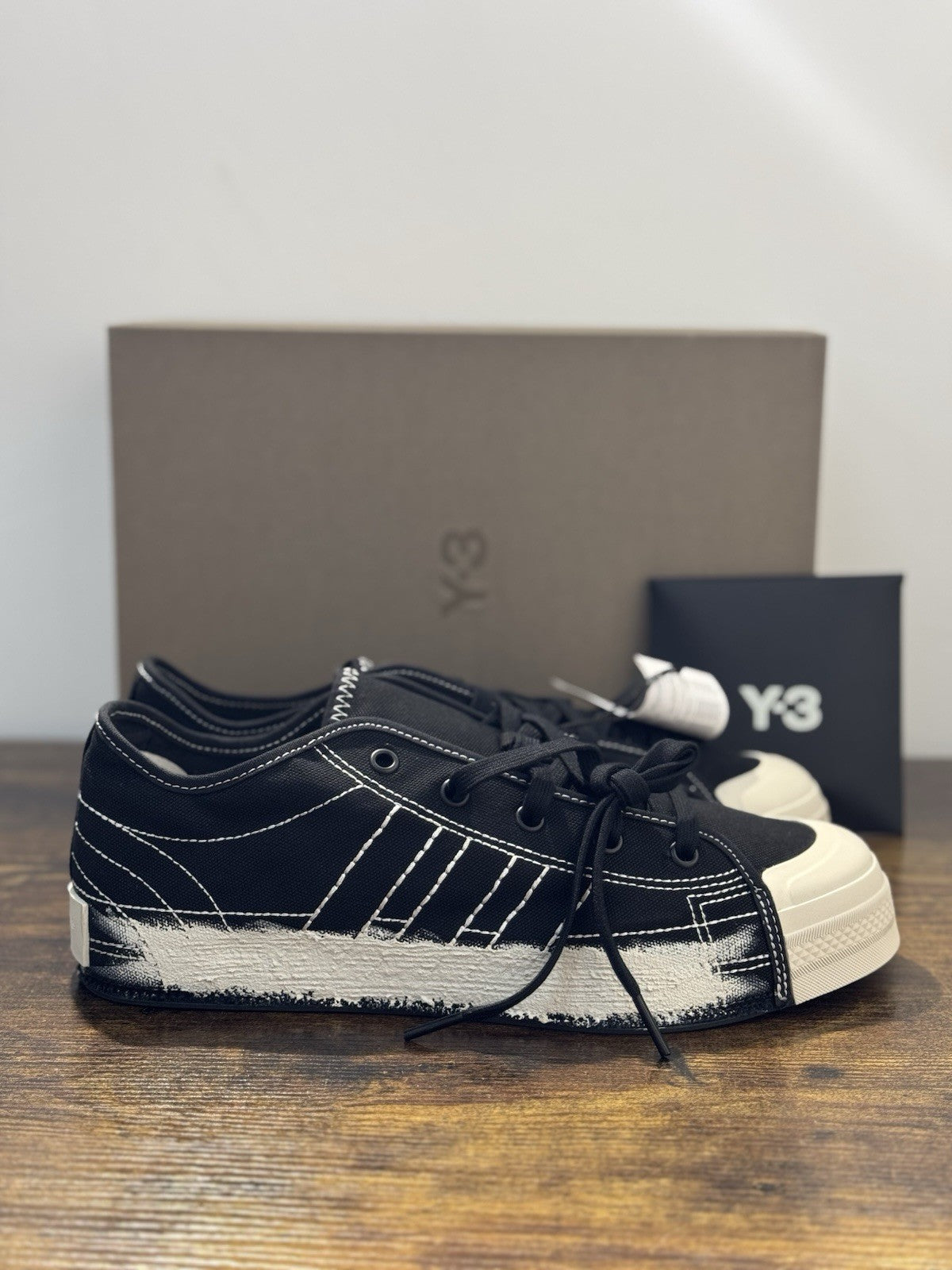 Y-3 Stan Smith Sneaker Nizza Low Nero  Casual Luxury Yohji Yamamoto Uomo 41.5