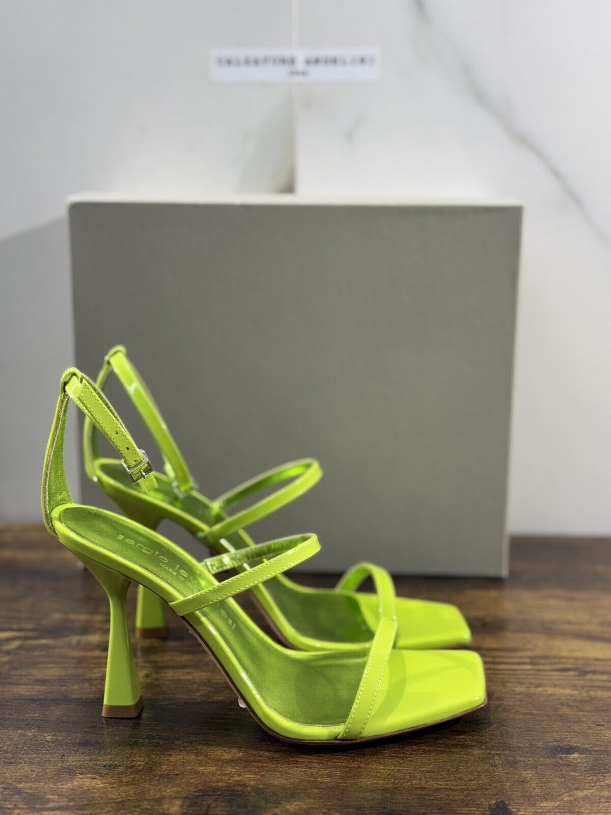 Sergio Levantesi Sandalo Donna Telen   Verde       Luxury Woman Sandal 41