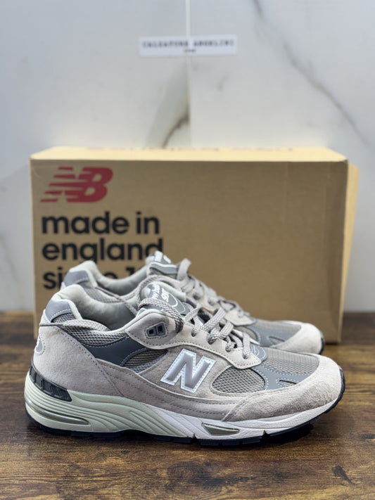 New Balance 991 Made In Uk Limited Edition 100% Leather Iconic Grey  Icon 46.5