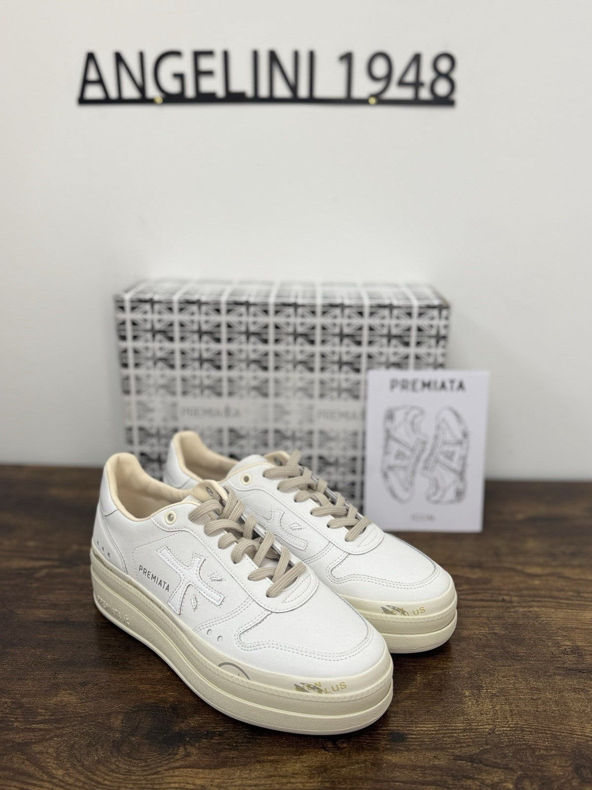 Premiata Micol  Sneaker Pelle Bianca    Casual Premiata Donna 40