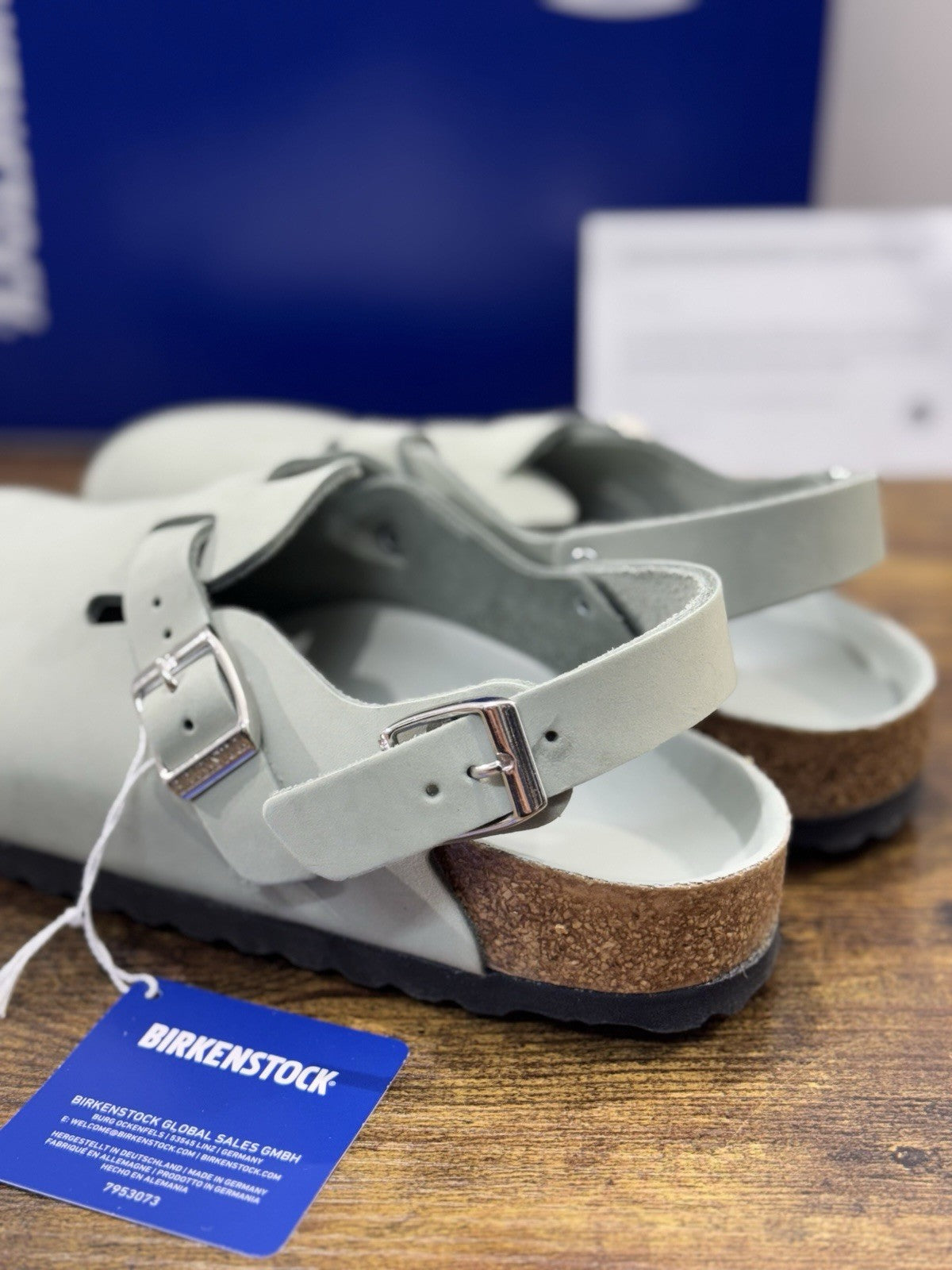 Birkenstock Tokyo II  Pelle Sage Donna   Premium Leather Birkenstock 38
