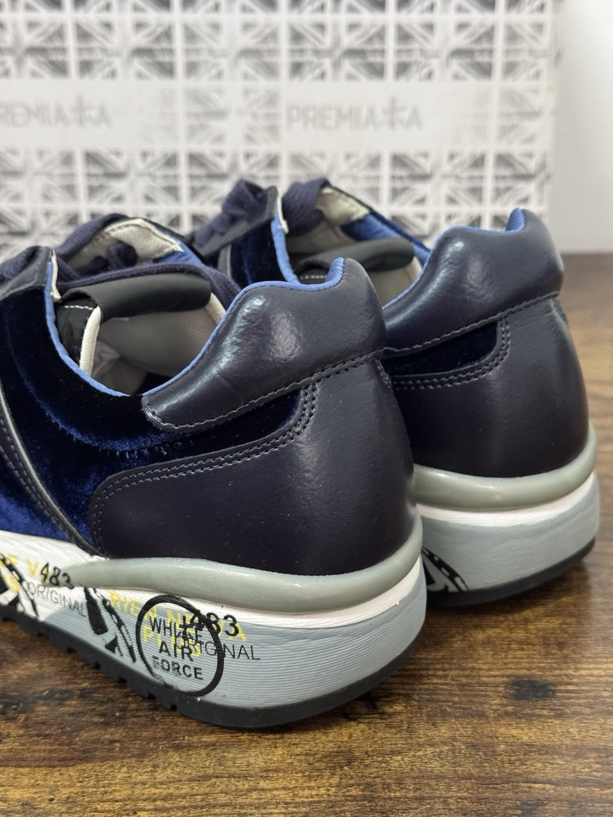 Premiata Sneaker Diane Velluto Blu Casual Premiata Scarpa Donna 37