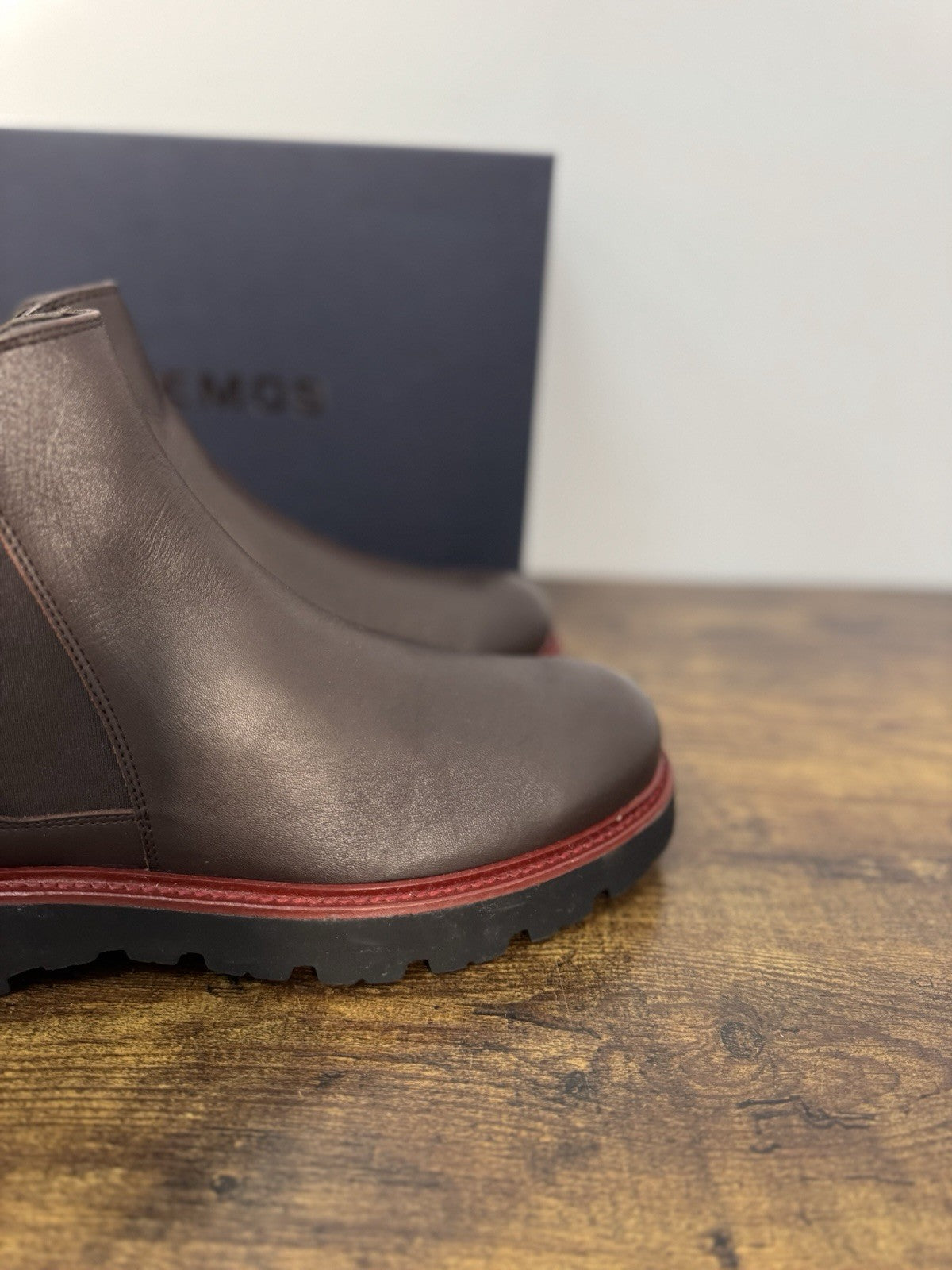 Boemos Stivaletto Pelle Testa Moto  100% Made In Italy Casual Boot Uomo 44