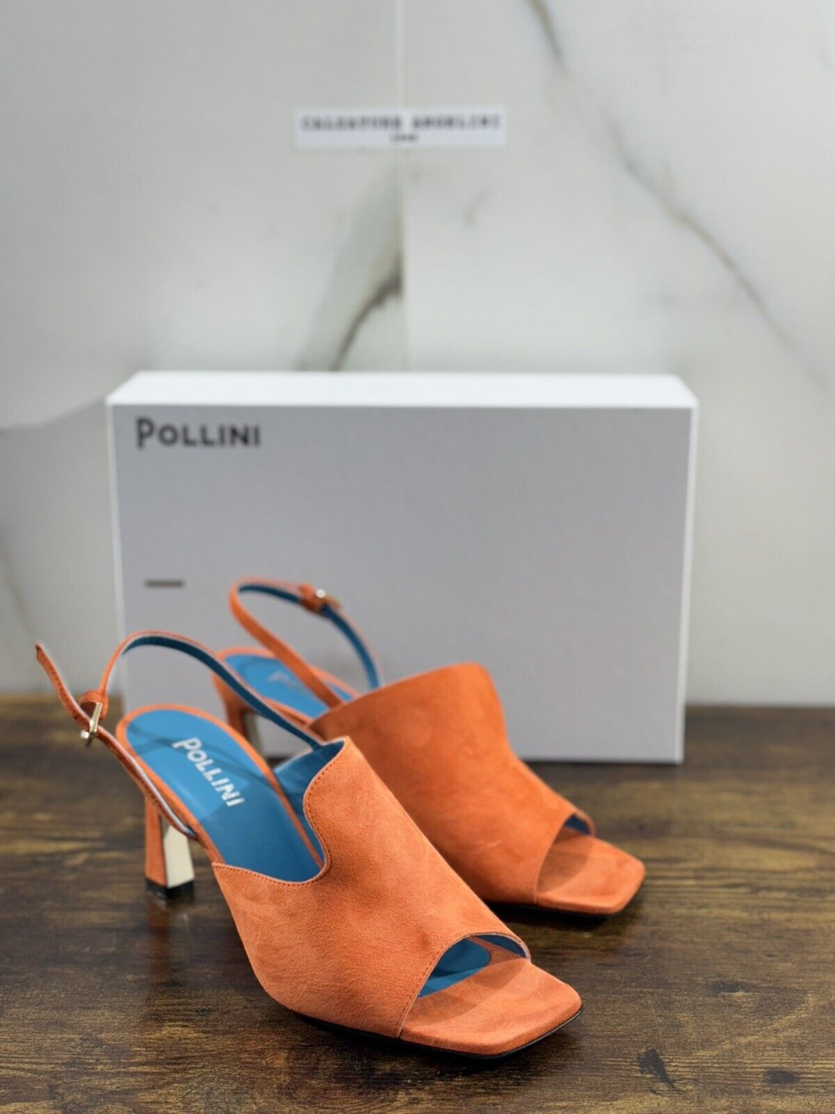 Pollini Sandalo Donna Pelle  Suede   Luxury Woman Sandal Pollini Summer Icon 38