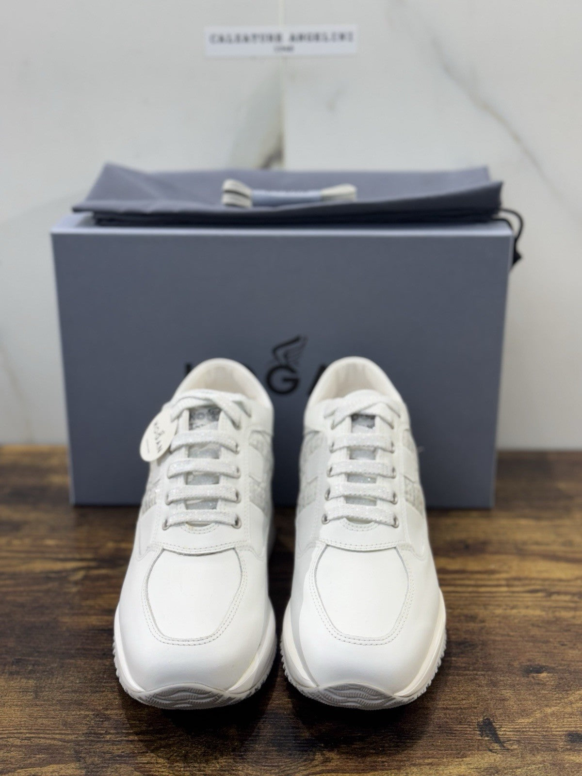 Hogan Interactive Pelle Argento Bianca   Casual Hogan Donna 39