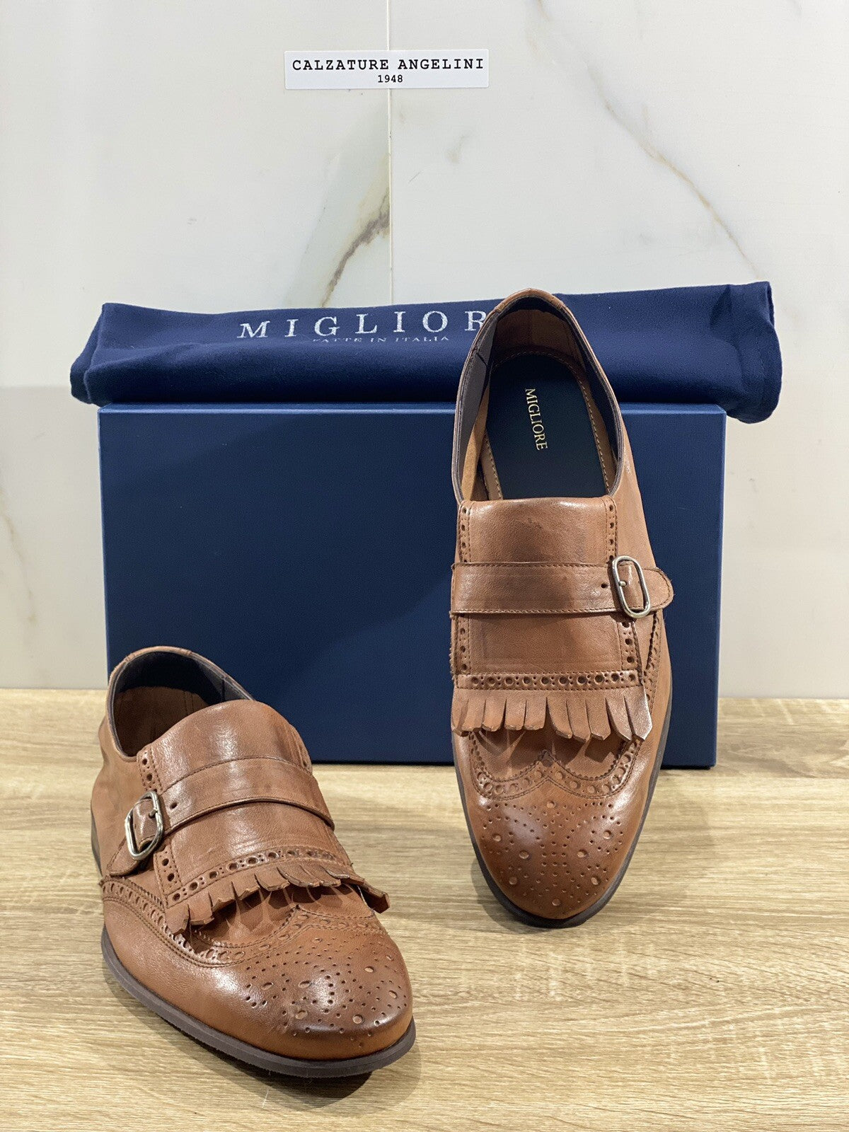 Migliore Mocassino Uomo In Pelle Cuoio Fully Made In Italy Top Quality 44