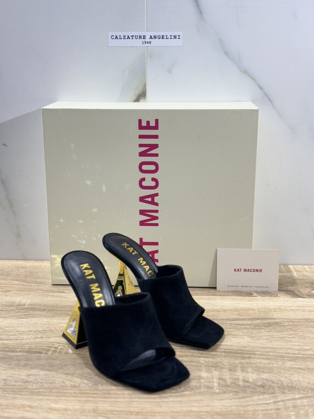 Kat Maconie Sandalo Donna Aria Suede Nero Luxury Kat Maconie 38