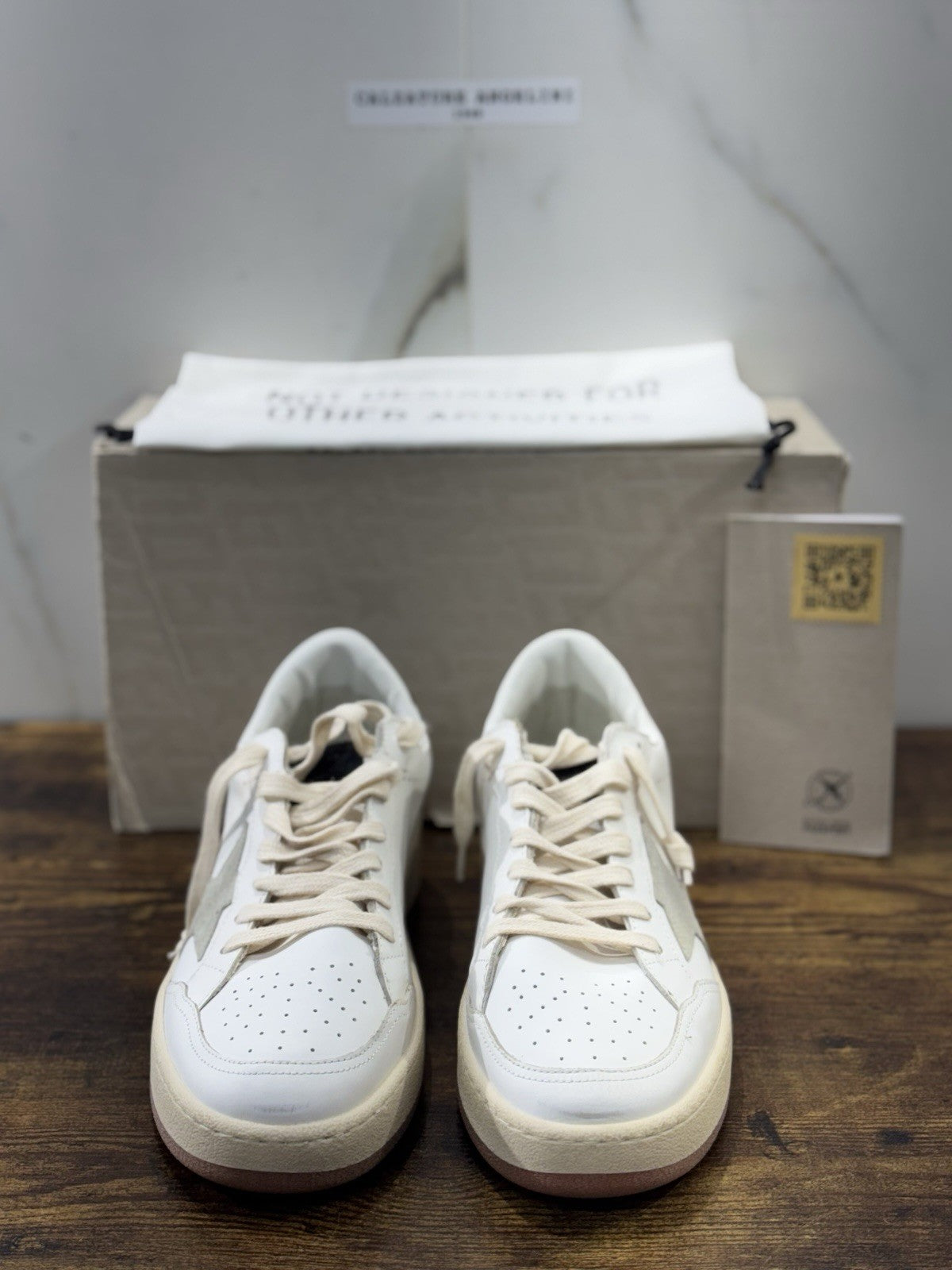 Golden Goose Ball Star 2 Pelle Bianca Luxury Sneaker Uomo 41