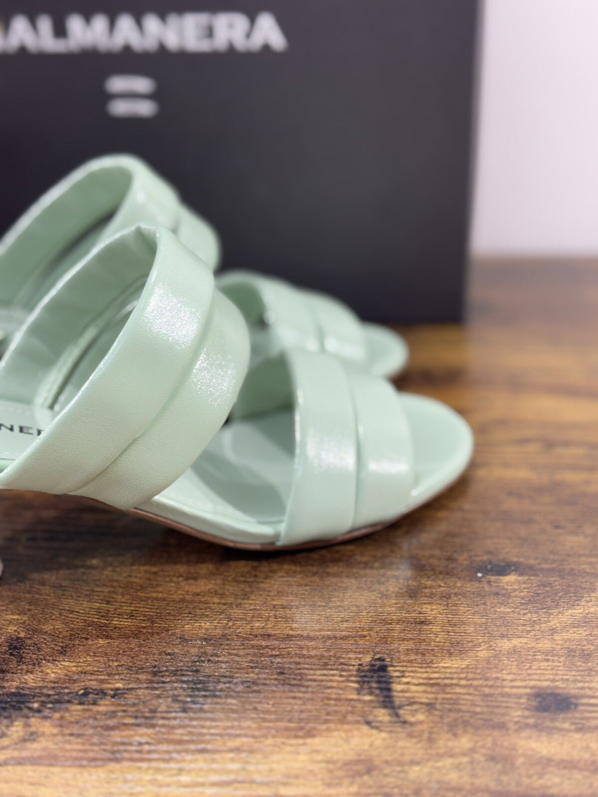 Halmanera Sandalo   Donna Goss        In Pelle Aloe  Soft  Luxury Shoes 41