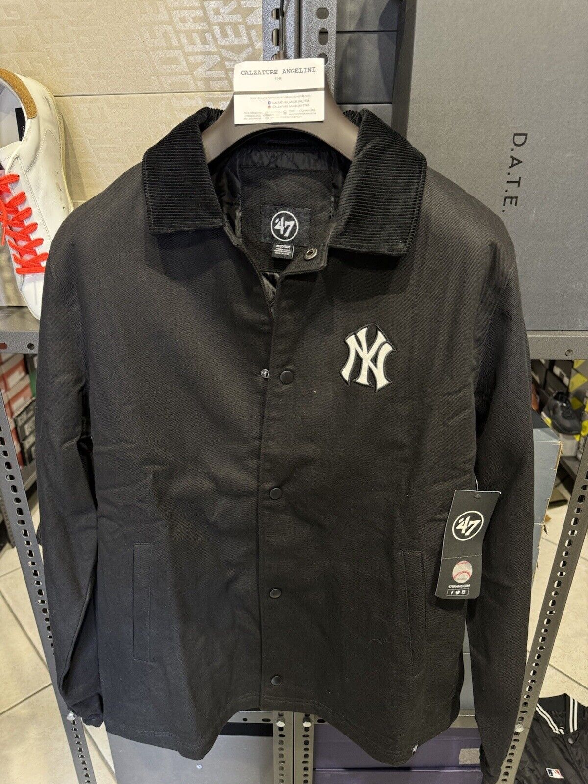 47 Let Your You Out Giacca New York Yankees   Jet Black Uomo Collo Velluto  XL