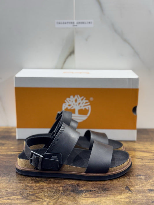 Timberland Sandalo Uomo Amalfi Blackstrap Sandalo Pelle Nero  45