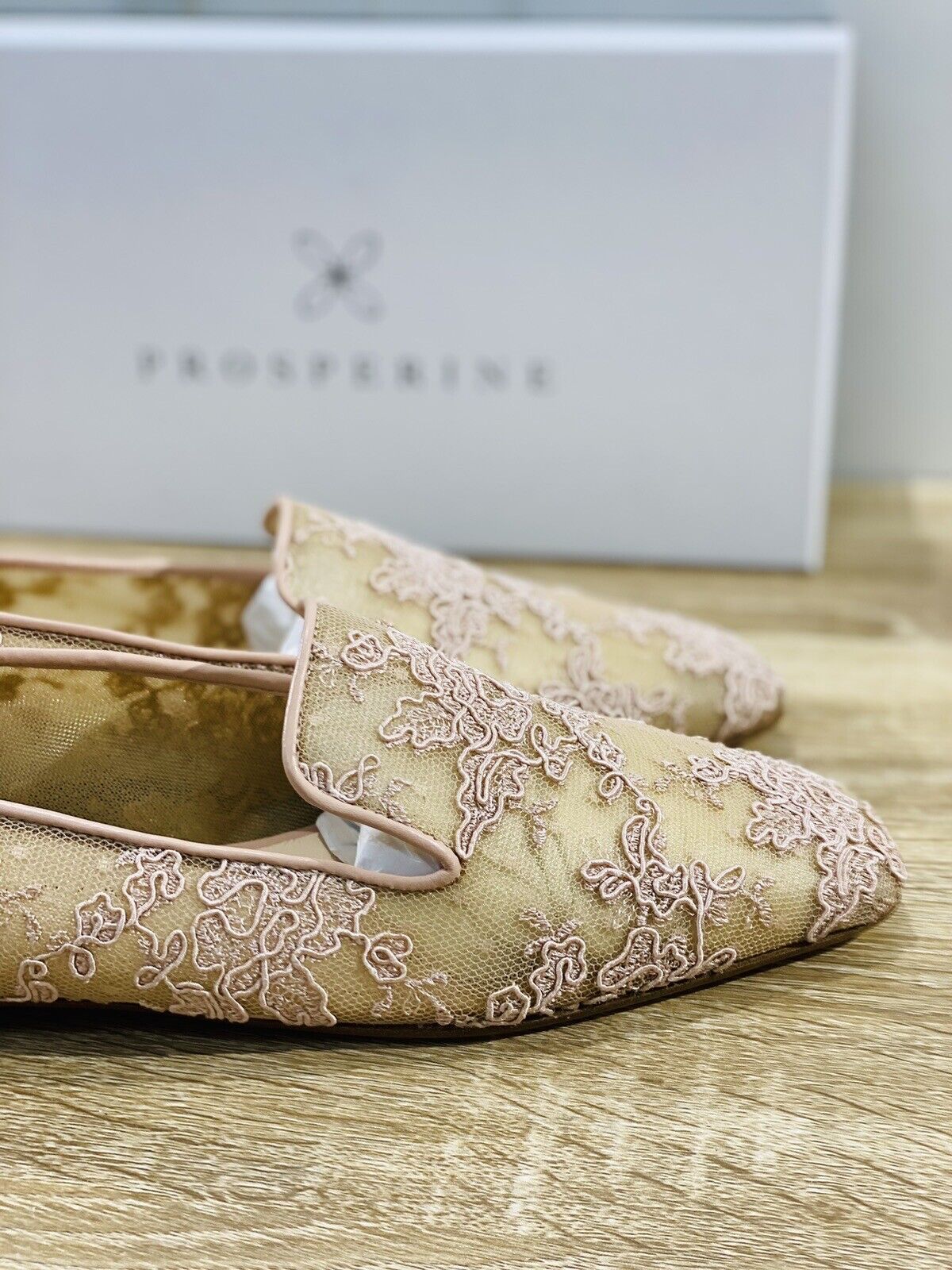 Prosperine mocassino donna in Tessuto Pizzo E Rete Ciprialuxury made in italy 37