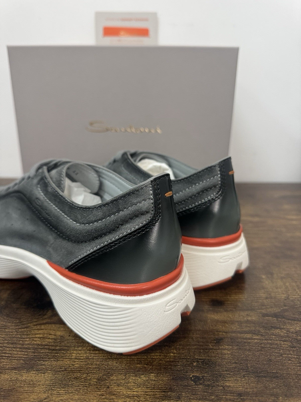 Santoni Bounce  Sneaker Pelle  Grey     Casual Luxury Santoni Scarpa Uomo 44