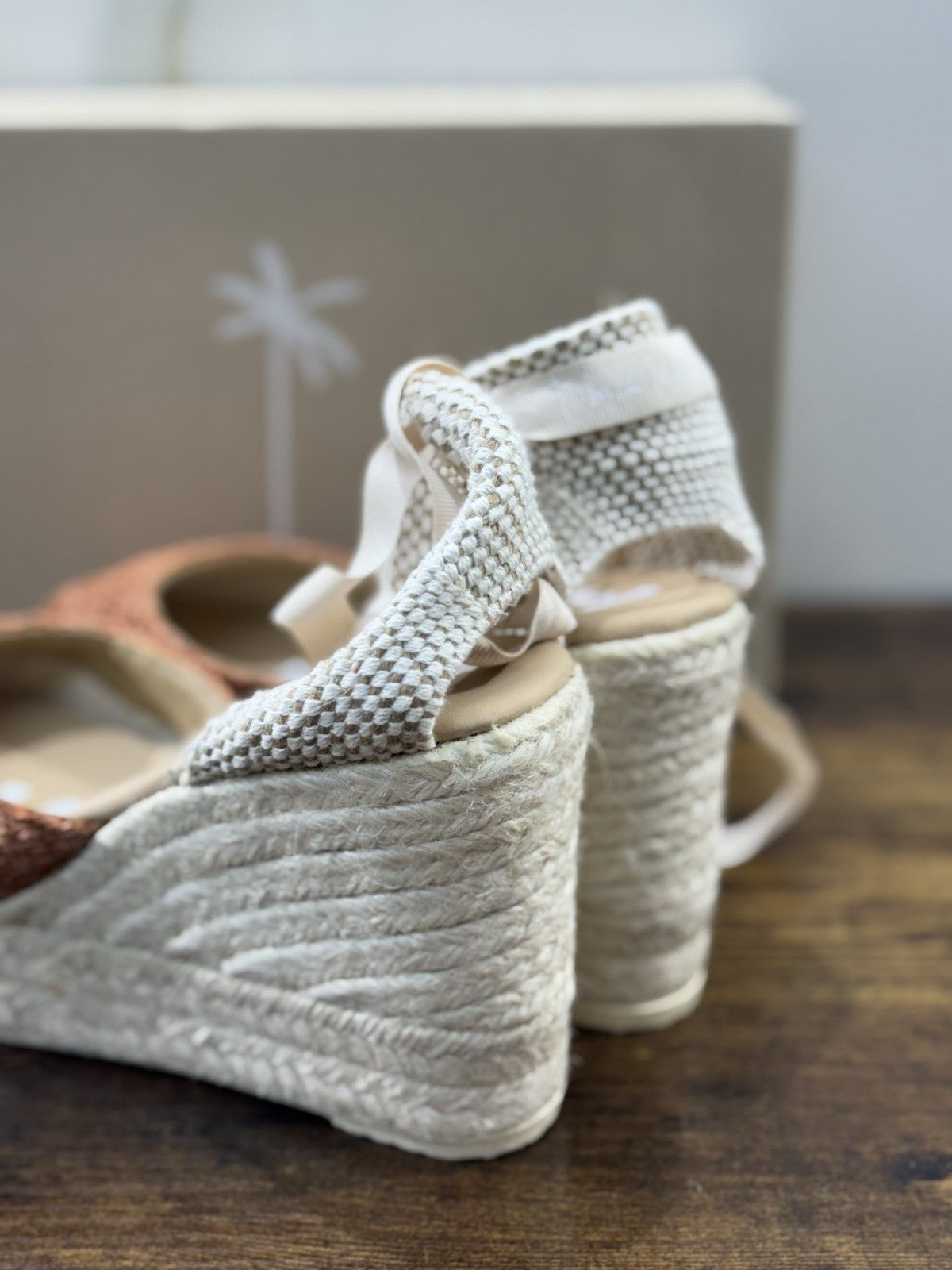 Manebi Espadrilles Suede Orange Rust  Zeppa Casual Manebi Shoes Donna 41