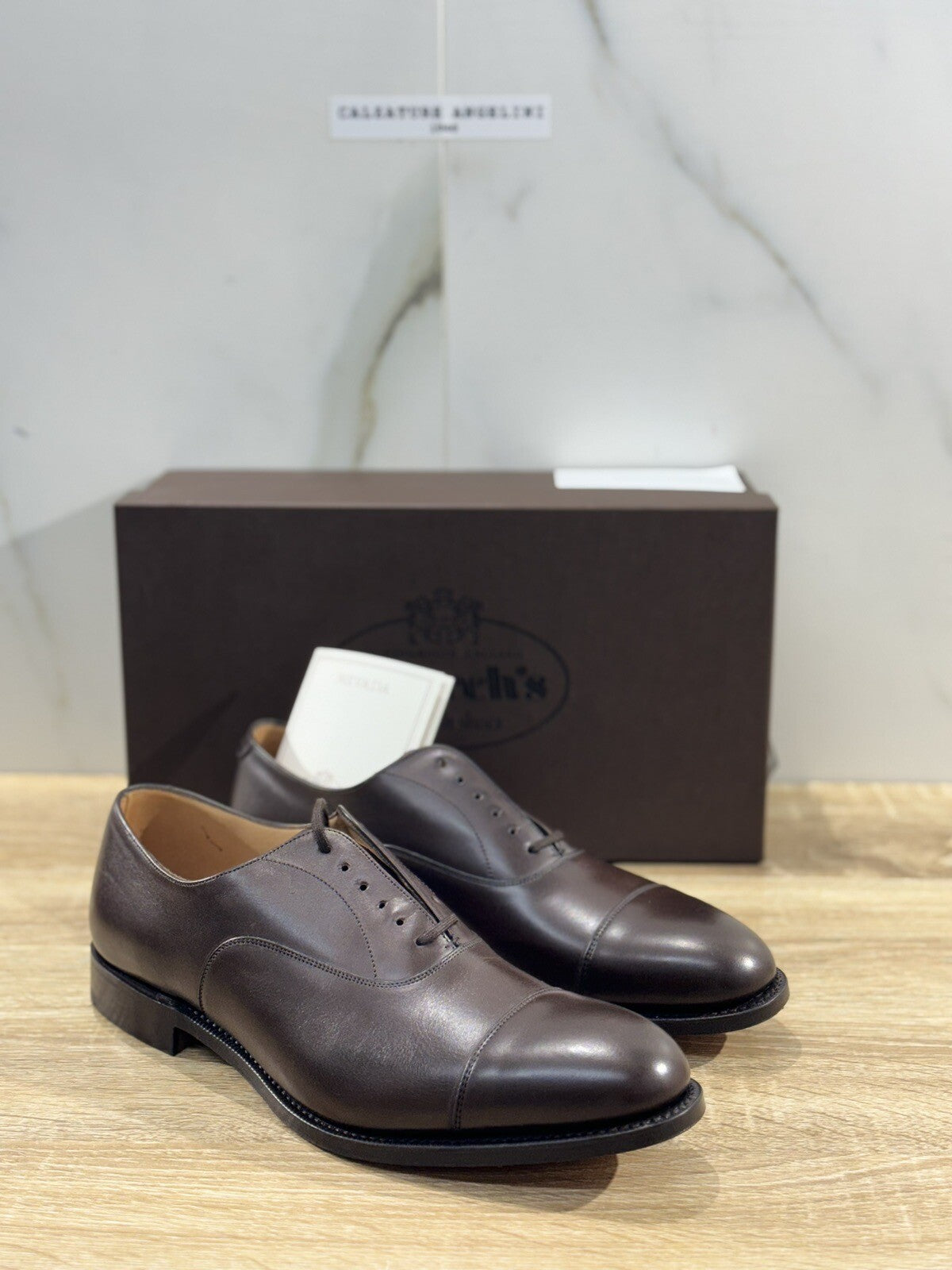 Church’s Dubai Pelle Ebony Fondo Cuoio Luxury Church’s Men Shoes 41 