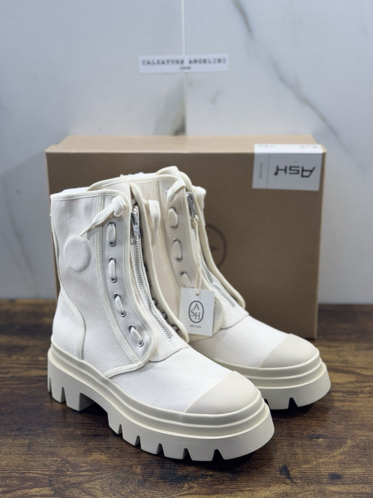 Ash Phoenix Anfibio  Colore Talco  Boot  Ash Donna 37