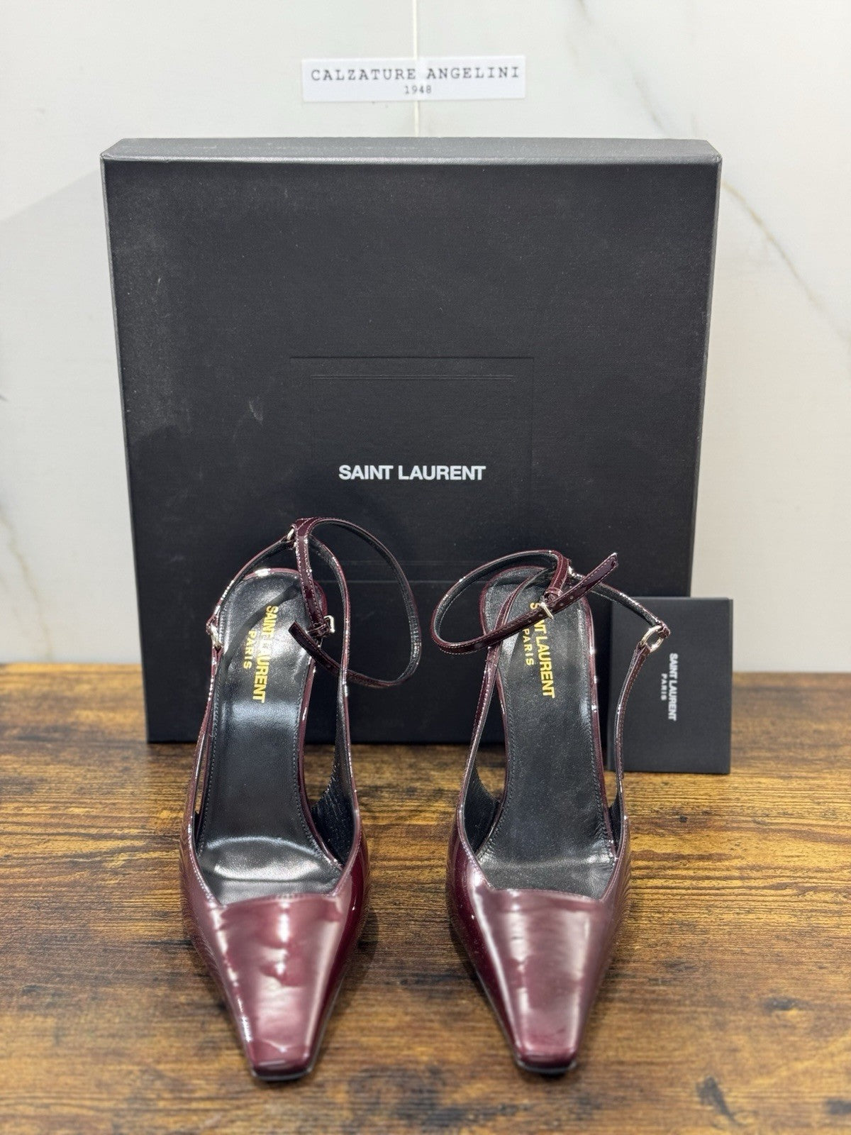 Saint Laurent Calista 105 Pump  Bordo’ Donna  Luxury Saint Laurent Donna 39.5