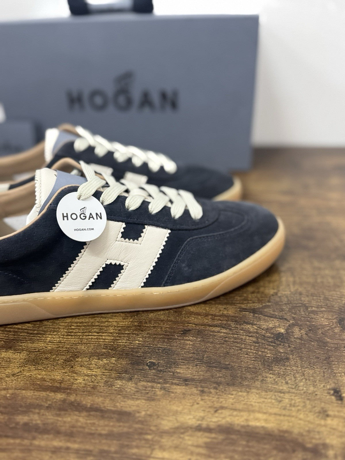 Hogan Cool Sneaker Suede Blu Casual Hogan Scarpa Uomo 42